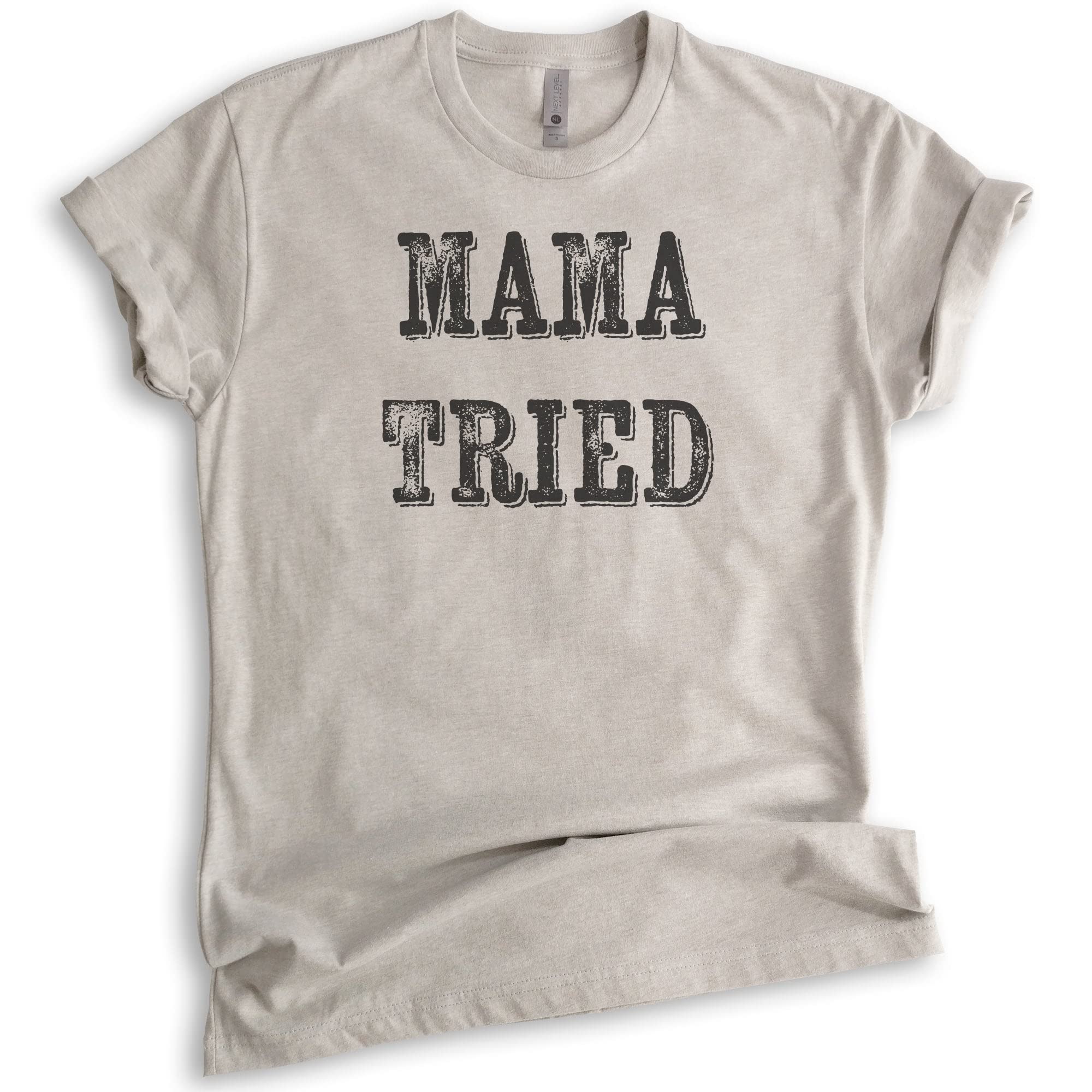 EVERTREE CLOTHING Mama Tried T-Shirt - Unisex Women's Southern Wild Child Graphic Tee - Casual Vintage Style Cotton Shirt for Women & Men - Perfect for Concerts, Road Trips & Everyday Wear