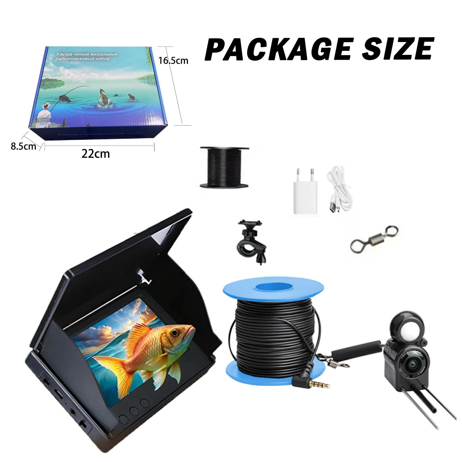 **Underwater Fishing Camera with 5
