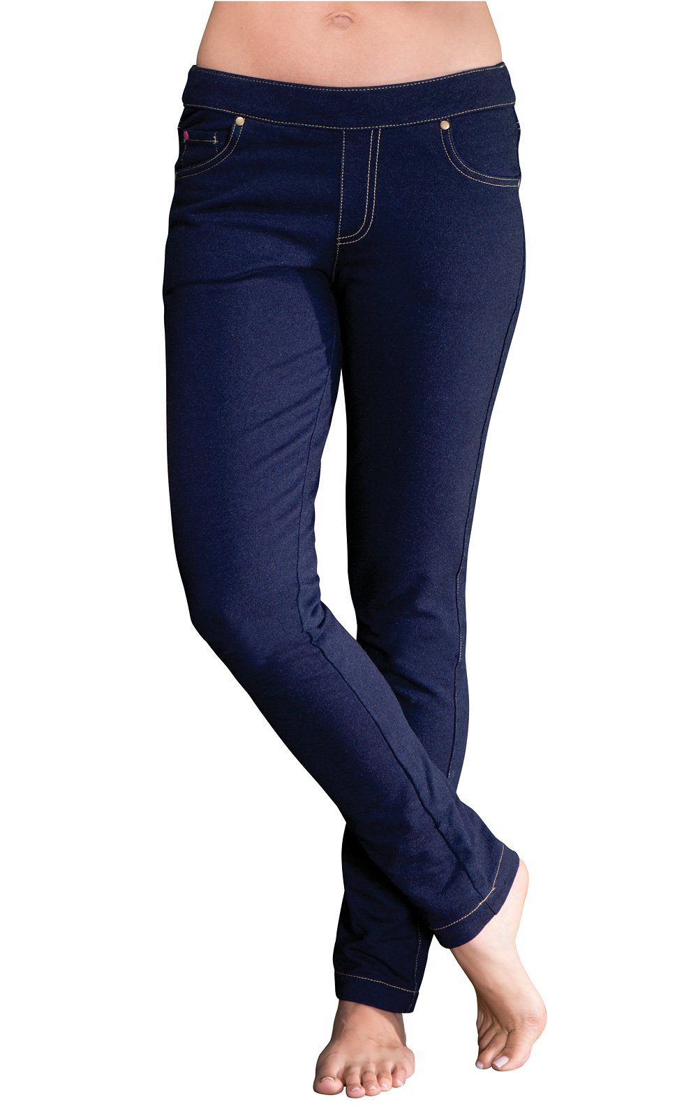 Women's PajamaJeans Denim Leggings - Comfortable Stretch Jeggings for Lounge & Sleep | Perfect for Home, Travel & Casual Outings