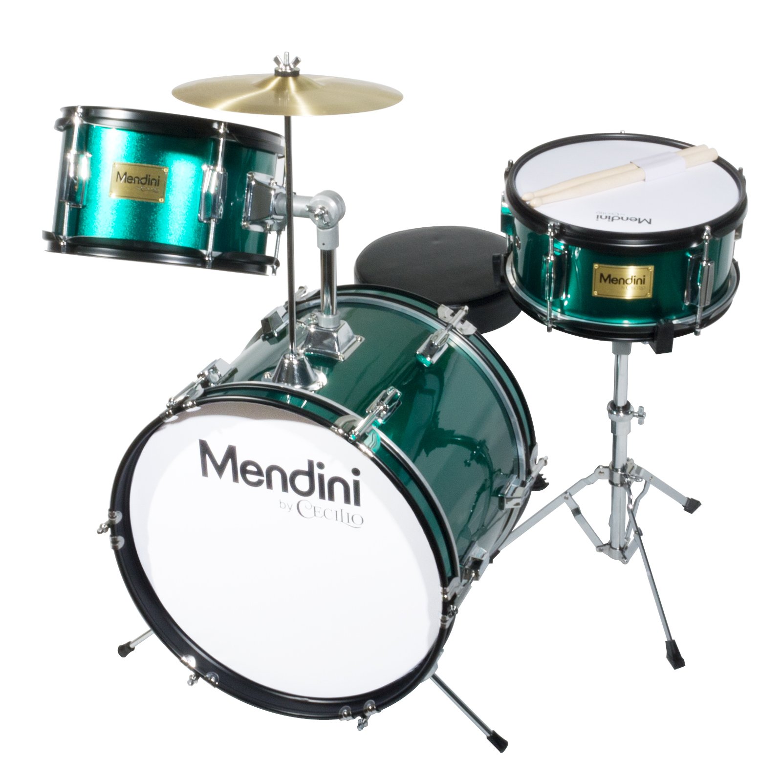 Mendini by Cecilio 3-Piece Kids Drum Set (16