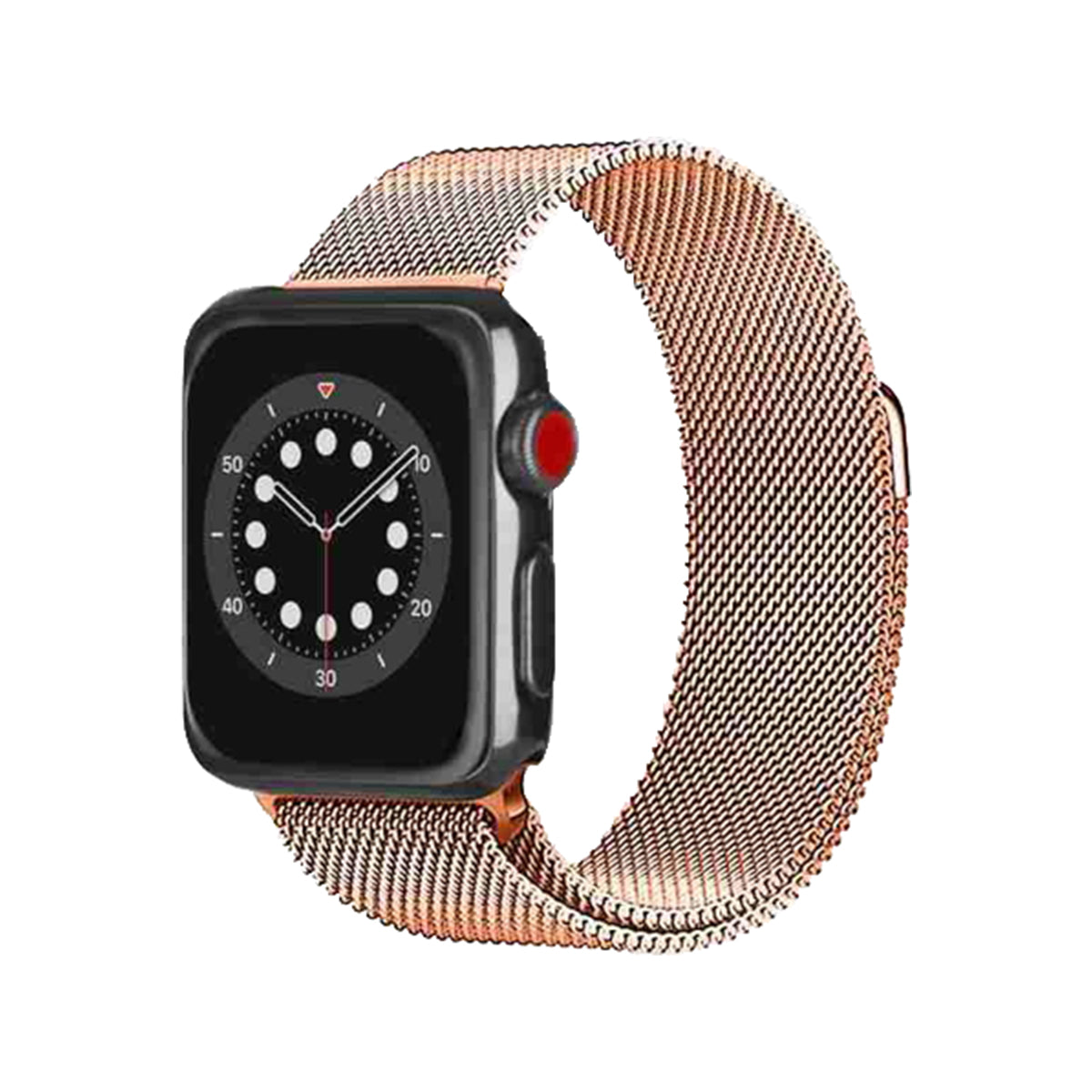 3sixT Rose Gold Mesh Band for Apple Watch 38mm 40mm 41mm - Stylish & Comfortable Replacement Strap for Workout, Office & Everyday Wear