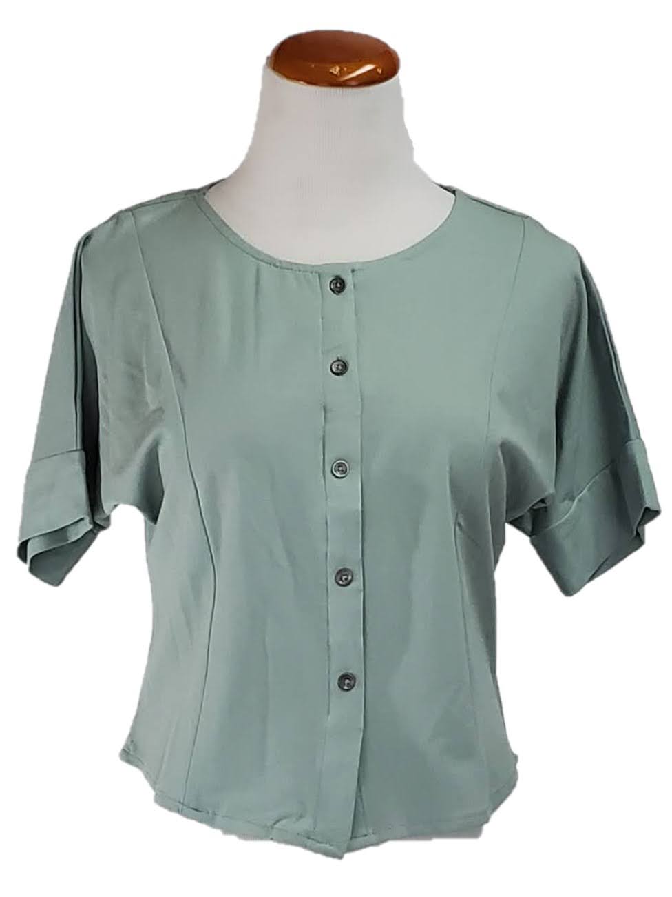 Women's Stylish Button-Up Blouse - Perfect for Office, Casual Outfits & Date Nights