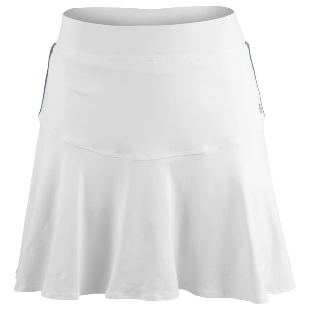 Lija Women's Be Your Best Dash Skort - White | Athletic Running Skirt Shorts for Women | Perfect for Tennis, Golf & Workout