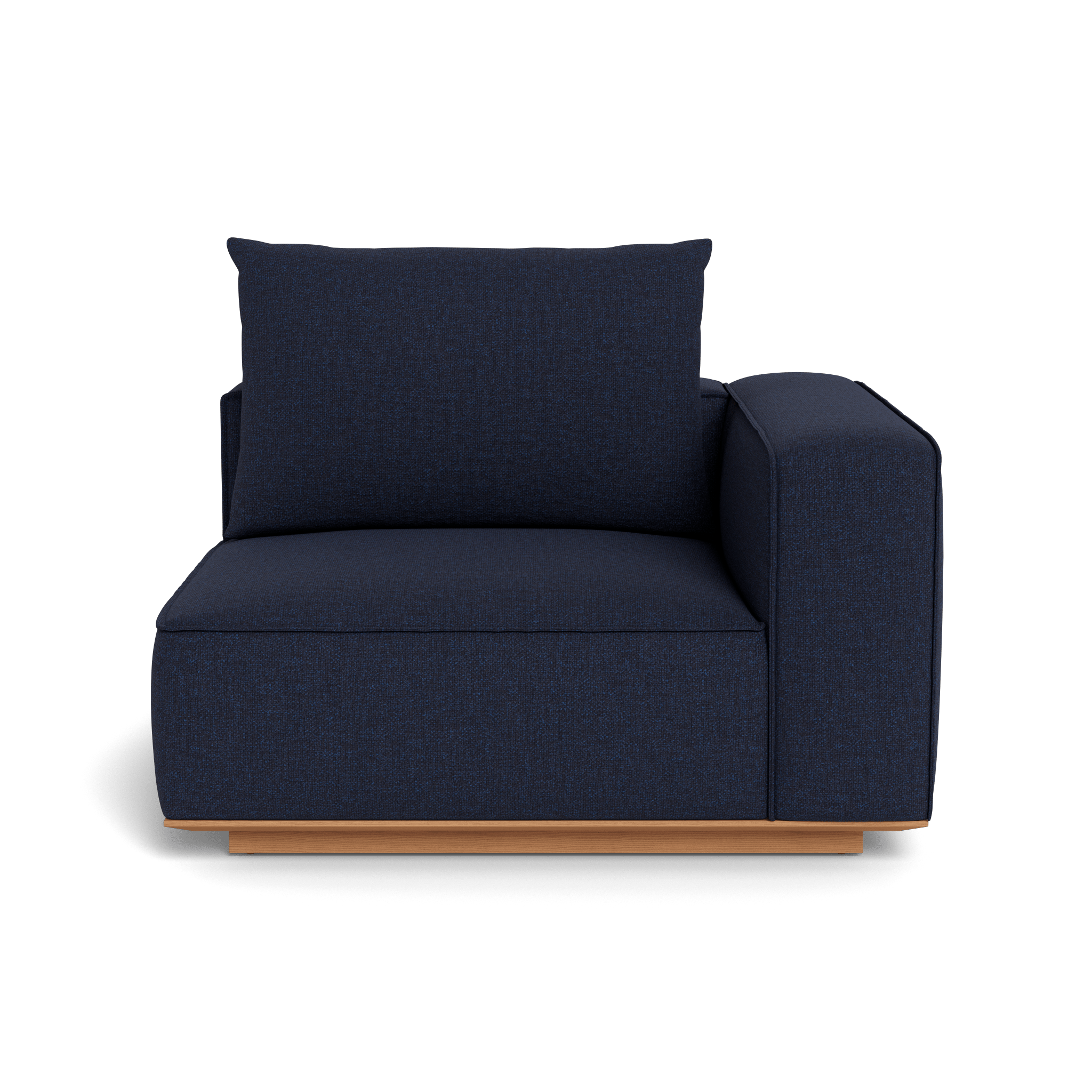 Santorini Outdoor Corner Right Sectional Sofa Set - Modern Patio Furniture for Garden, Backyard, and Poolside Relaxation