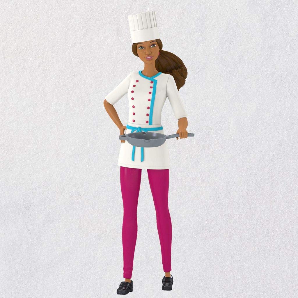 Hallmark Keepsake Ornament Chef Barbie - Collectible Christmas Tree Decoration | Perfect Gift for Barbie Lovers & Holiday Decor