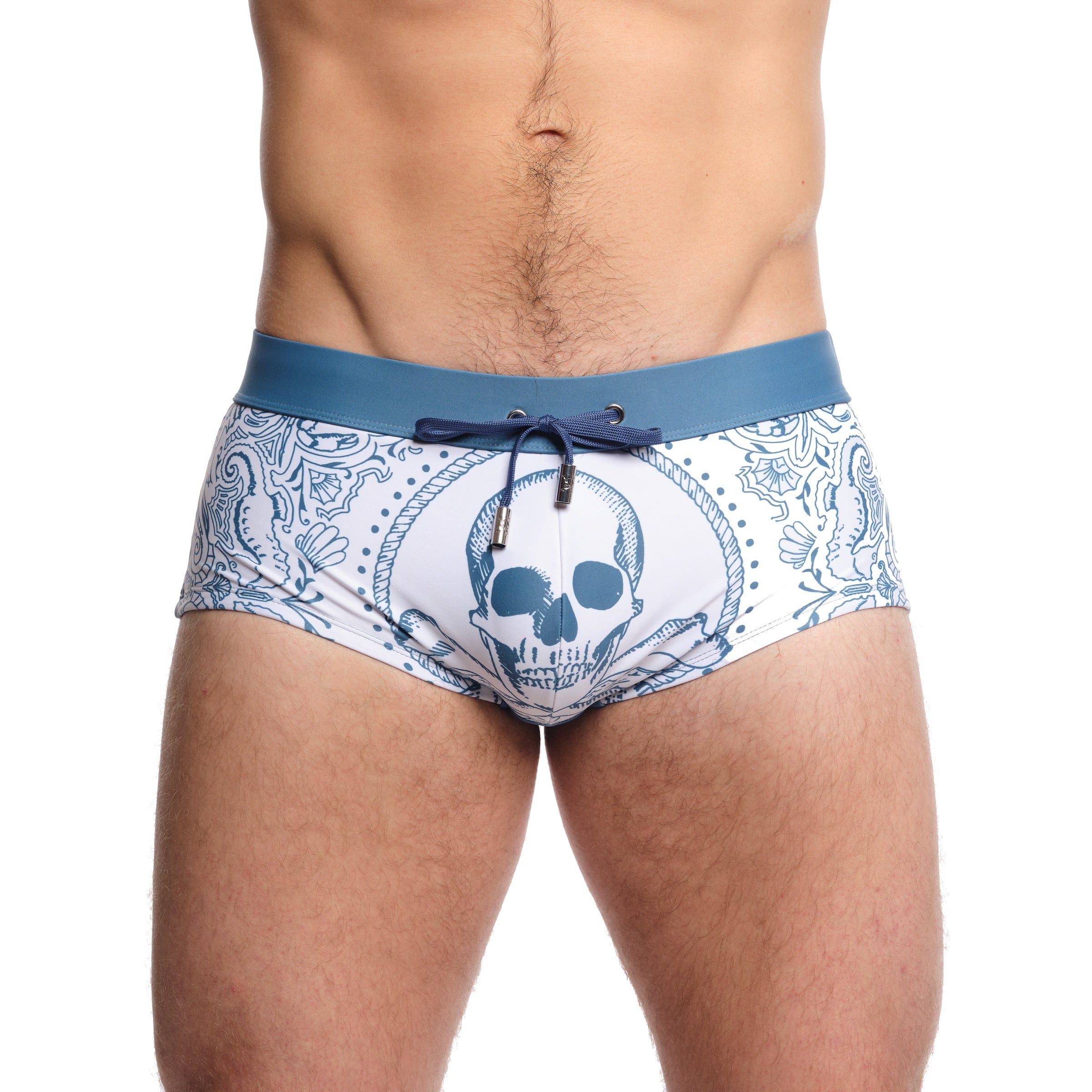 **Men's Nautical Bandana Swim Trunks - Quick-Dry Beach Shorts for Swimming, Surfing & Summer Vacations**