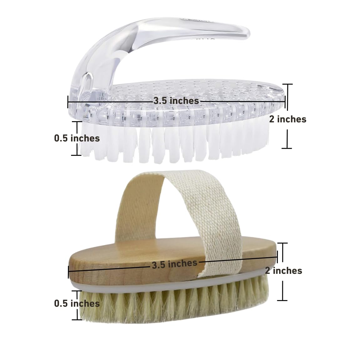 Mabua Exfoliating Brush for Ingrown Hair & Bikini Line - 2 Pack Set for Smooth Skin - Perfect for Shaving, Waxing & Post-Hair Removal Care