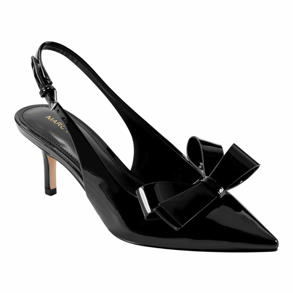 Marc Fisher Women's Allon Black Leather Ankle Boots - Stylish & Comfortable for Work, Office & Casual Outfits