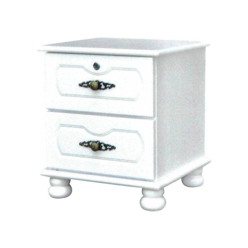 Jens White Nightstand - Modern Bedside Table with Drawer for Bedroom, Living Room & Office - Perfect for Storage & Decor