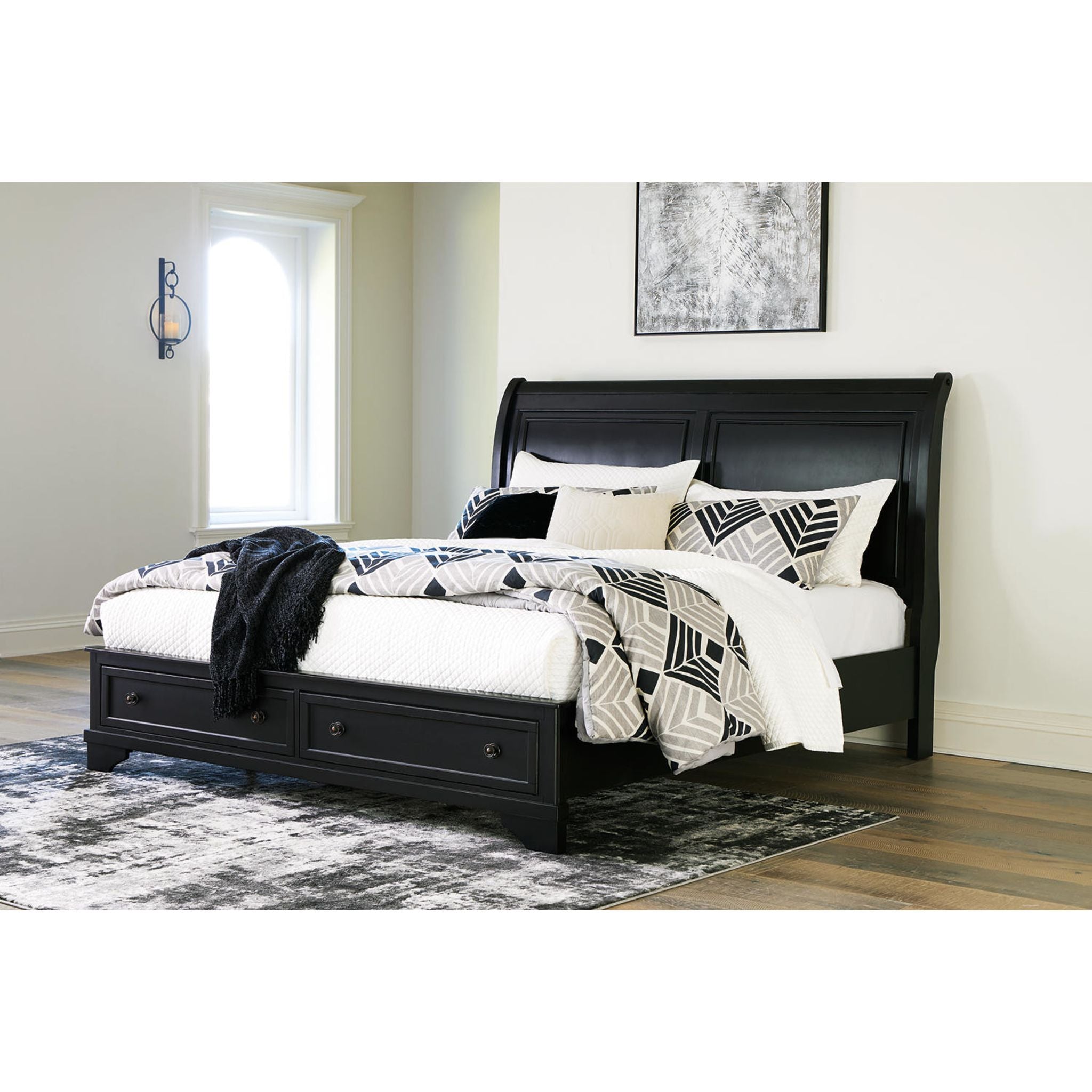 Chylanta Queen Size Storage Bed with Underbed Drawers - Perfect for Small Bedrooms & Guest Rooms | Space-Saving Bed Frame with Hidden Storage Compartments