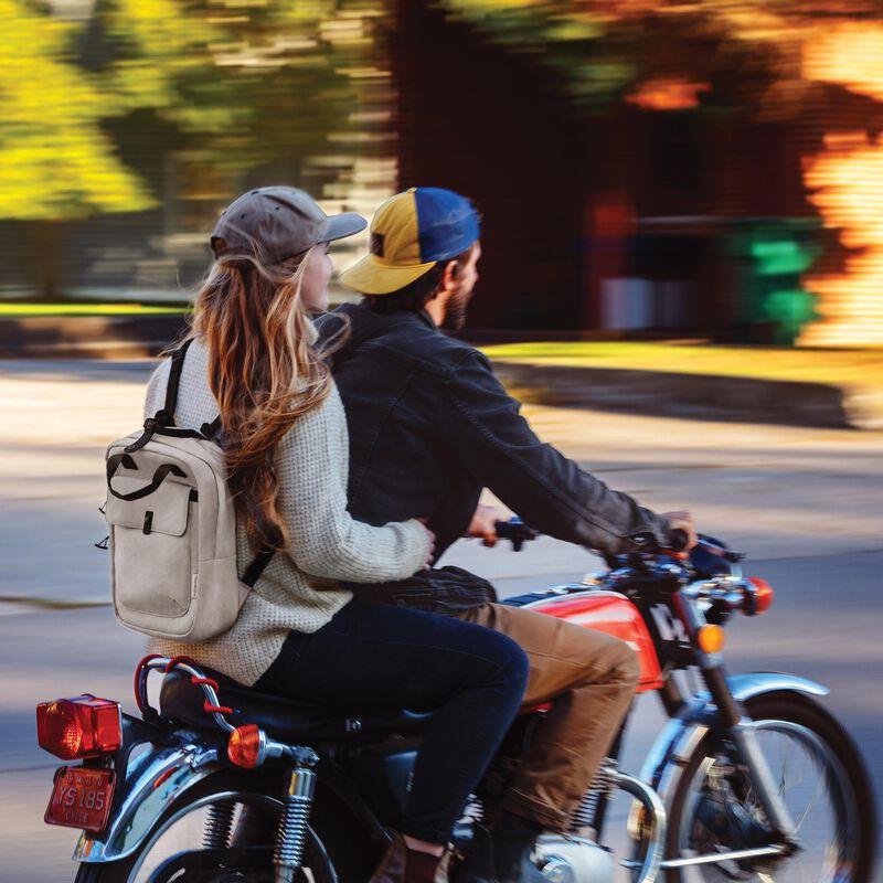 Travelon Origin Sustainable Antimicrobial Anti-Theft Small Backpack - Lightweight & Secure Daypack for Commuting, Travel & Outdoor Adventures
