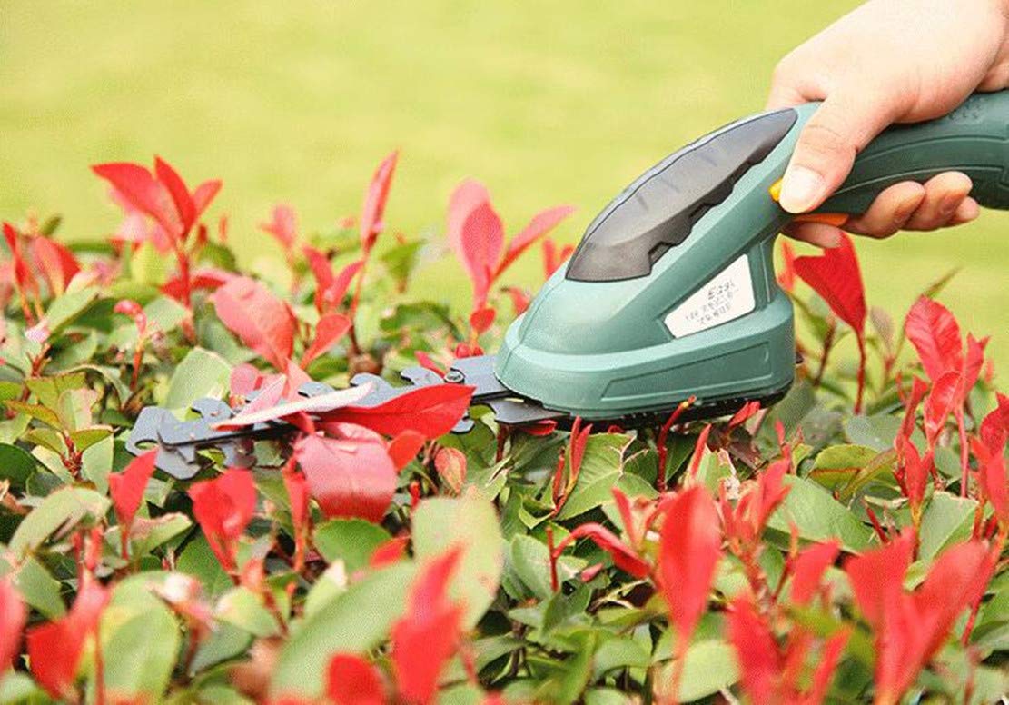 Cordless Electric Lawn Mower & Pruning Shears for Easy Gardening