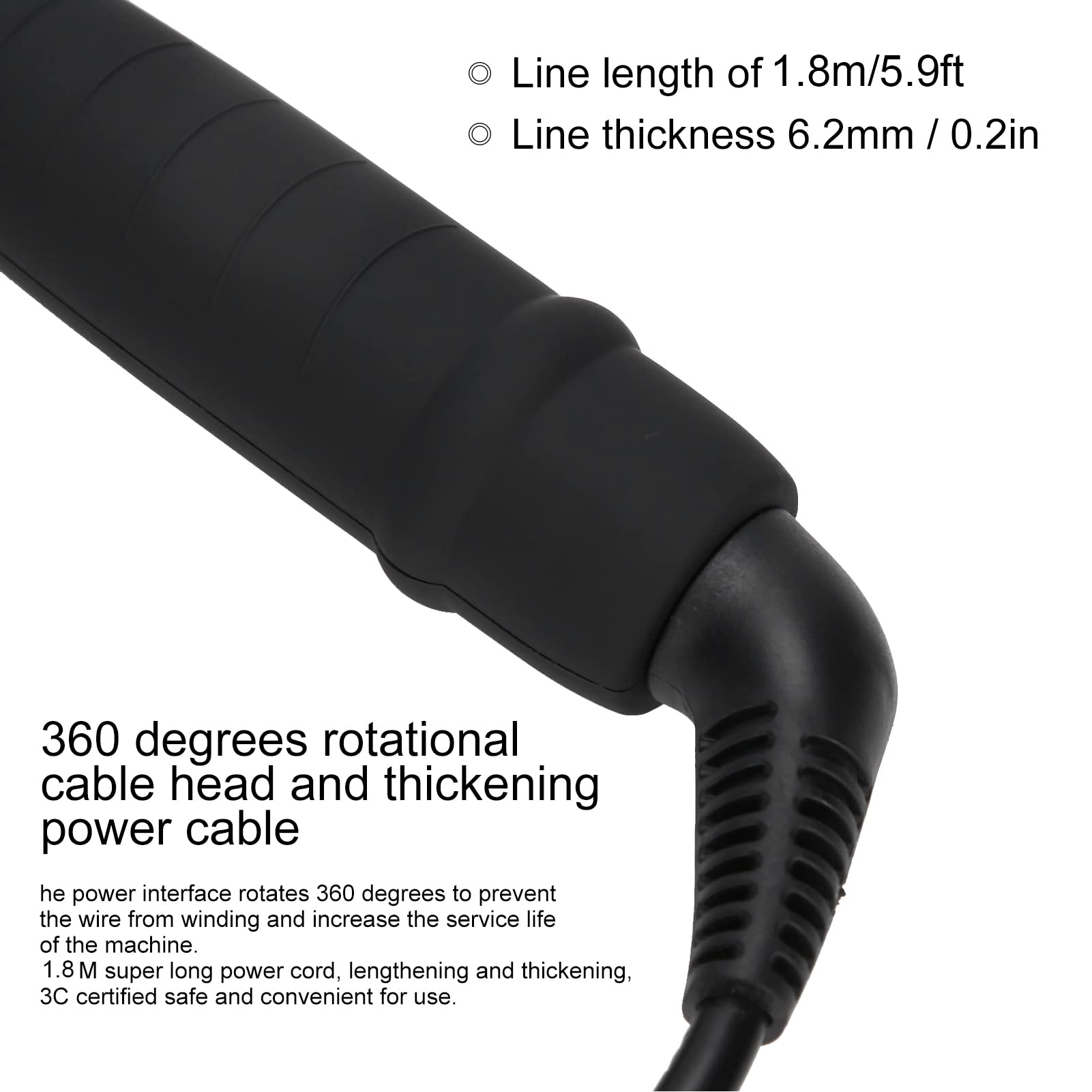 Professional 32mm Hair Waver Curling Iron - Anti-Slip, Comfortable & Durable Ceramic Tourmaline Curling Wand for Salon, Home, Wedding & Party Styling - Perfect for Beach Waves, Loose Curls & Volume Boosting