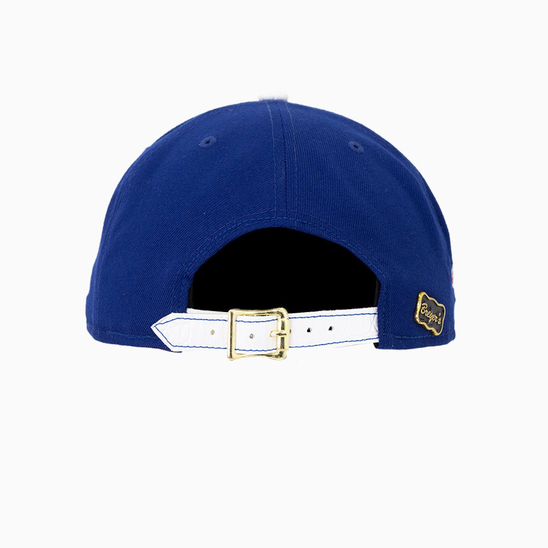 Breyer's Buck 50 Los Angeles Dodgers Baseball Cap with Genuine Leather Visor - Perfect for Game Day, Sports Events & Casual Wear