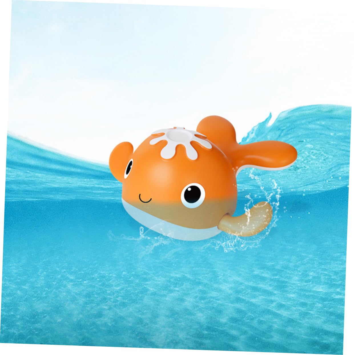 NESTINGHO Floating Whale Bath Toy Set - ABS Plastic Bathtub Toys for Kids, Fun & Safe Bath Time Play - Perfect for Toddlers, Infants, and Sensory Water Play Activities