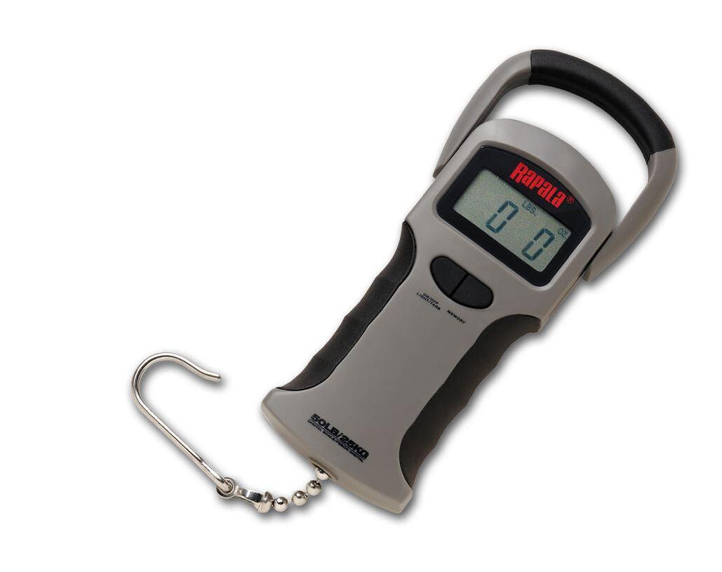 Rapala RGSDS 50 Digital Fishing Scale 50lb Capacity - Portable Handheld Fish Weighing Device for Anglers, Boat Fishing & Outdoor Sports