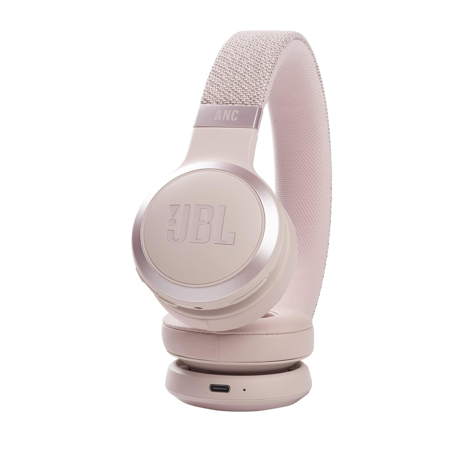JBL Live 460NC Wireless On-Ear Bluetooth Headphones with Active Noise Cancellation | 50-Hour Battery Life | Rose Pink | Perfect for Travel, Commuting & Office Use