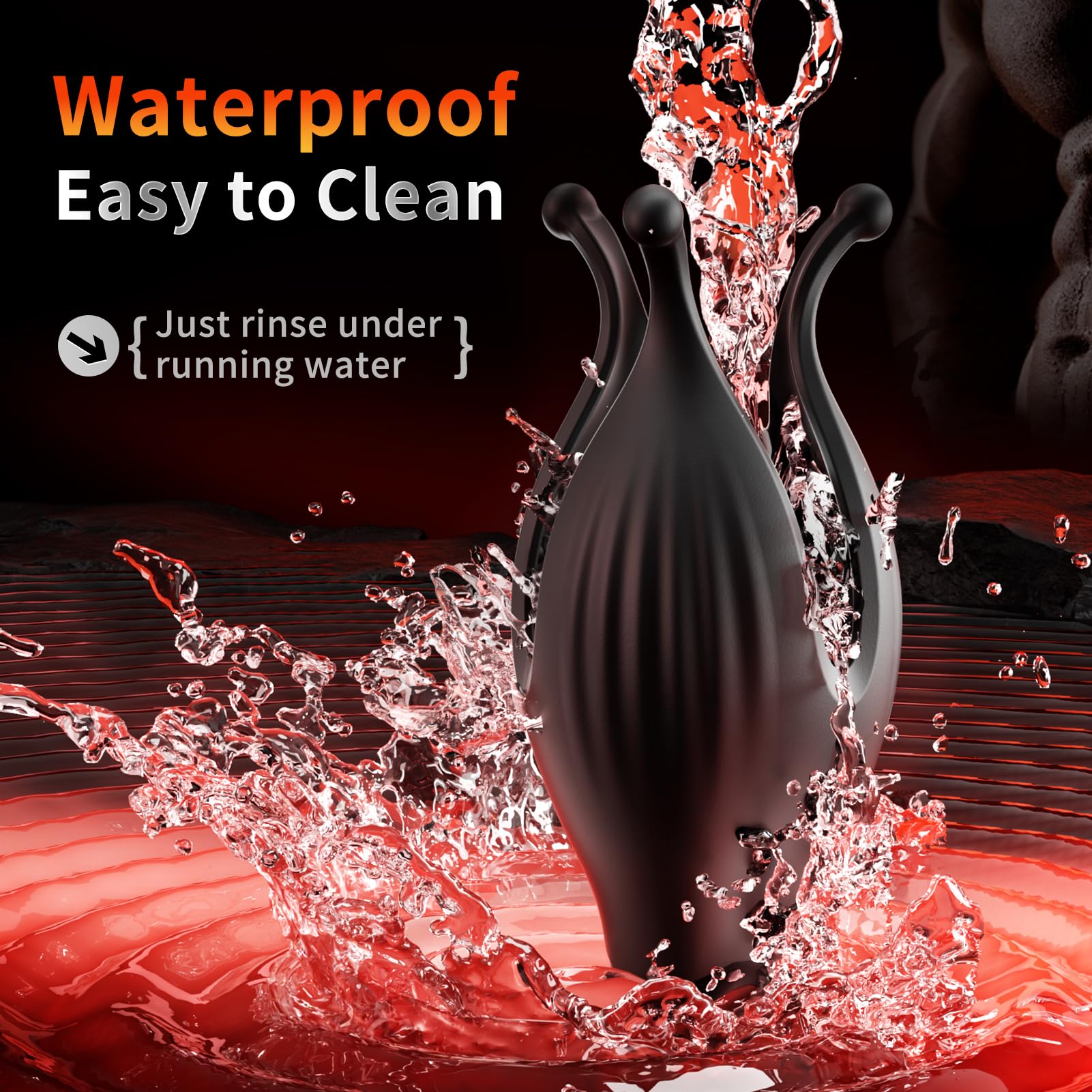 Luapoda Electric Male Masturbator Cup - Powerful 10 Vibration Modes Penis Stimulator for Men, Rechargeable Waterproof Pocket Pussy Sex Toy - Perfect for Solo Play, Couples Fun & Discreet Storage