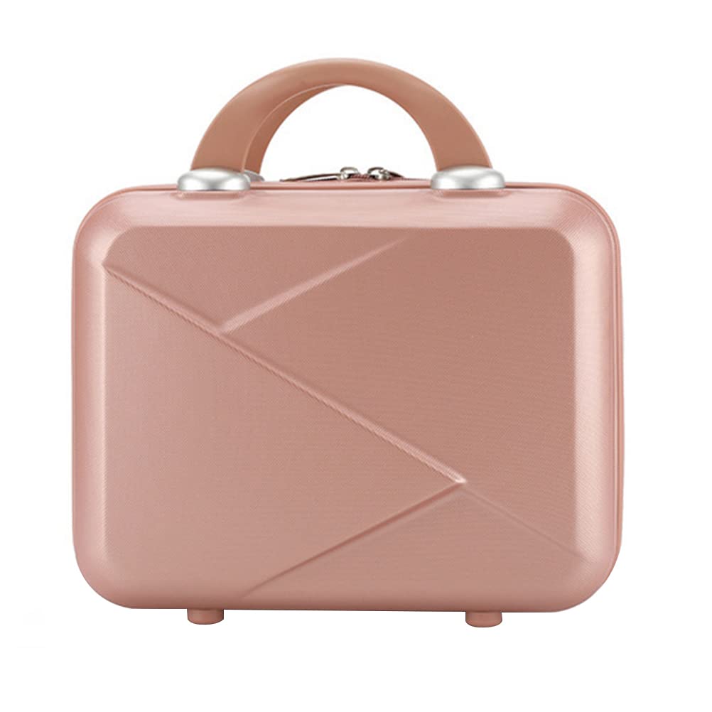 LUOZZY 14 Inch Rose Red Travel Makeup Case - Portable Cosmetic Organizer for Toiletries & Sundries Storage | Perfect for Vacation, Gym Bag & Daily Use