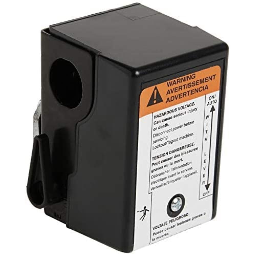 Ingersoll-Rand 23474661 Pressure Switch Replacement for Single Stage Air Compressor SS3 & SS5 - Perfect for Home Garage, Workshop, and Industrial Use