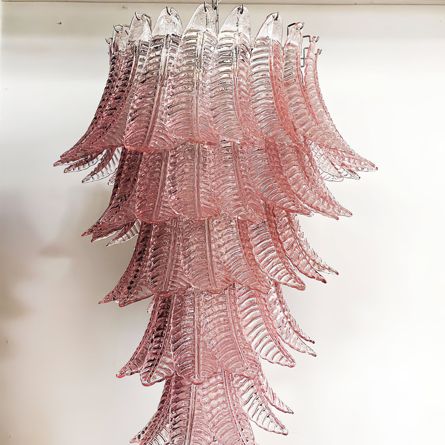 Felci Murano Glass Chandelier - Handcrafted Italian Crystal Ceiling Light Fixture for Dining Room, Living Room & Bedroom | Elegant Home Decor Lighting