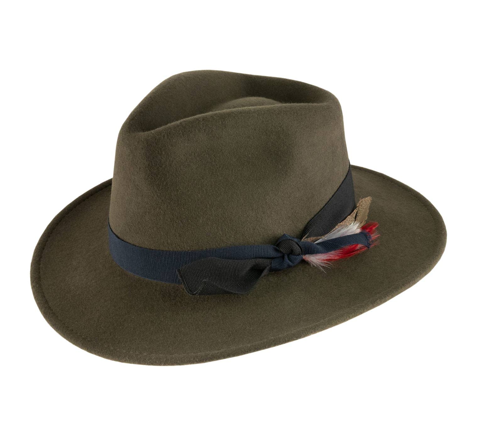 Marky L'indocile Wool Felt Fedora Hat - Packable, Water Repellent & Breathable - Perfect for Outdoor Adventures, Travel & Fashion