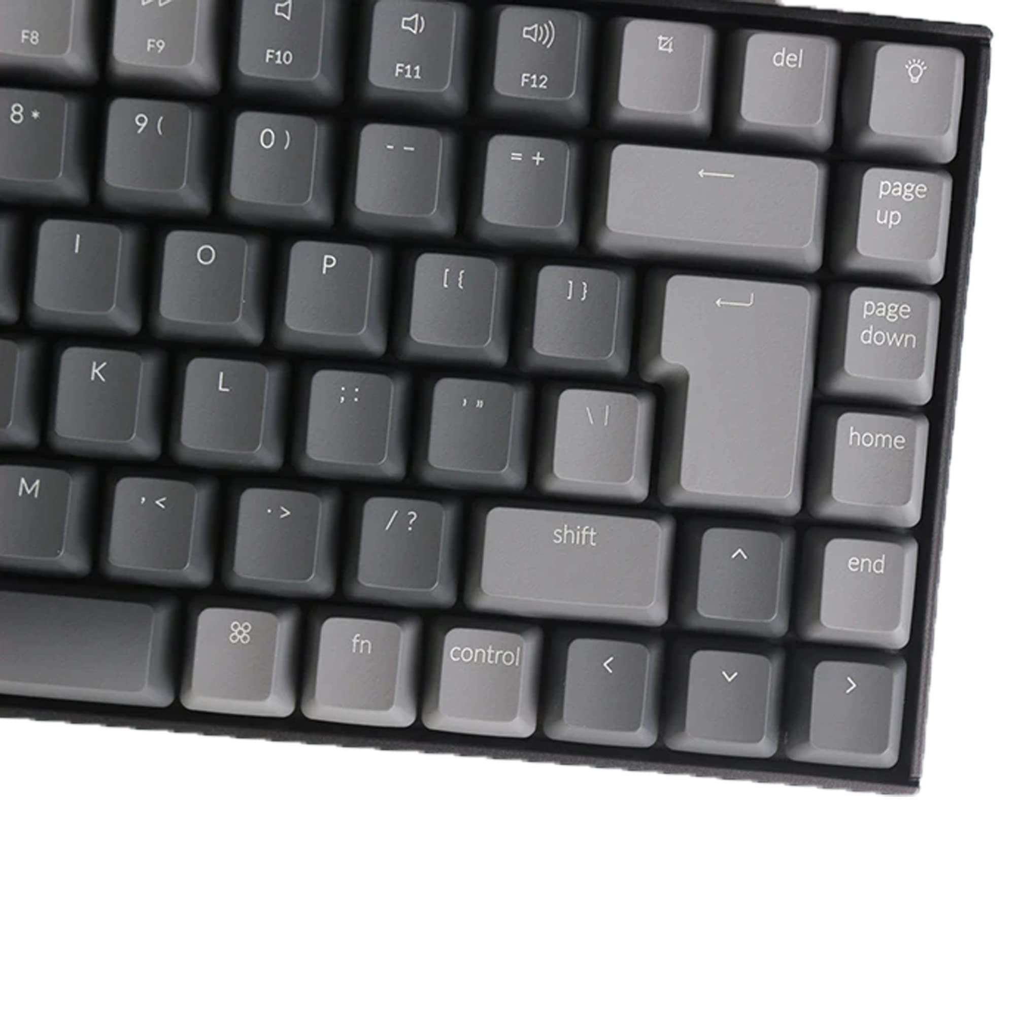 Keychron K2 V2 Wireless Mechanical Keyboard - 84 Key Compact Layout, Bluetooth/USB Wired, White LED Backlit, Gateron Brown Switches, Plastic Frame for Mac & Windows (ISO-UK Layout) - Perfect for Gaming, Office Work & Programming