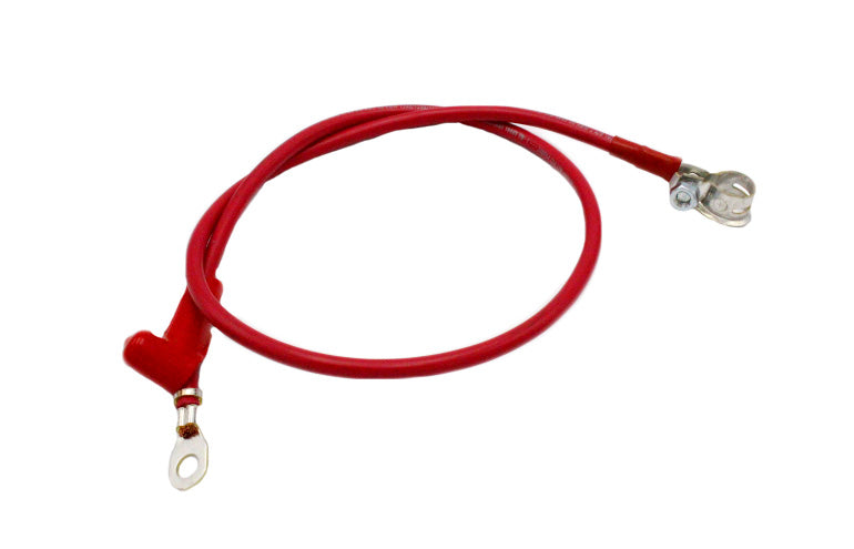 0L5407 Red #6 Battery Cable 38.5 Inch with Boot - Heavy Duty Power Cable for Automotive, Marine & RV Battery Connections