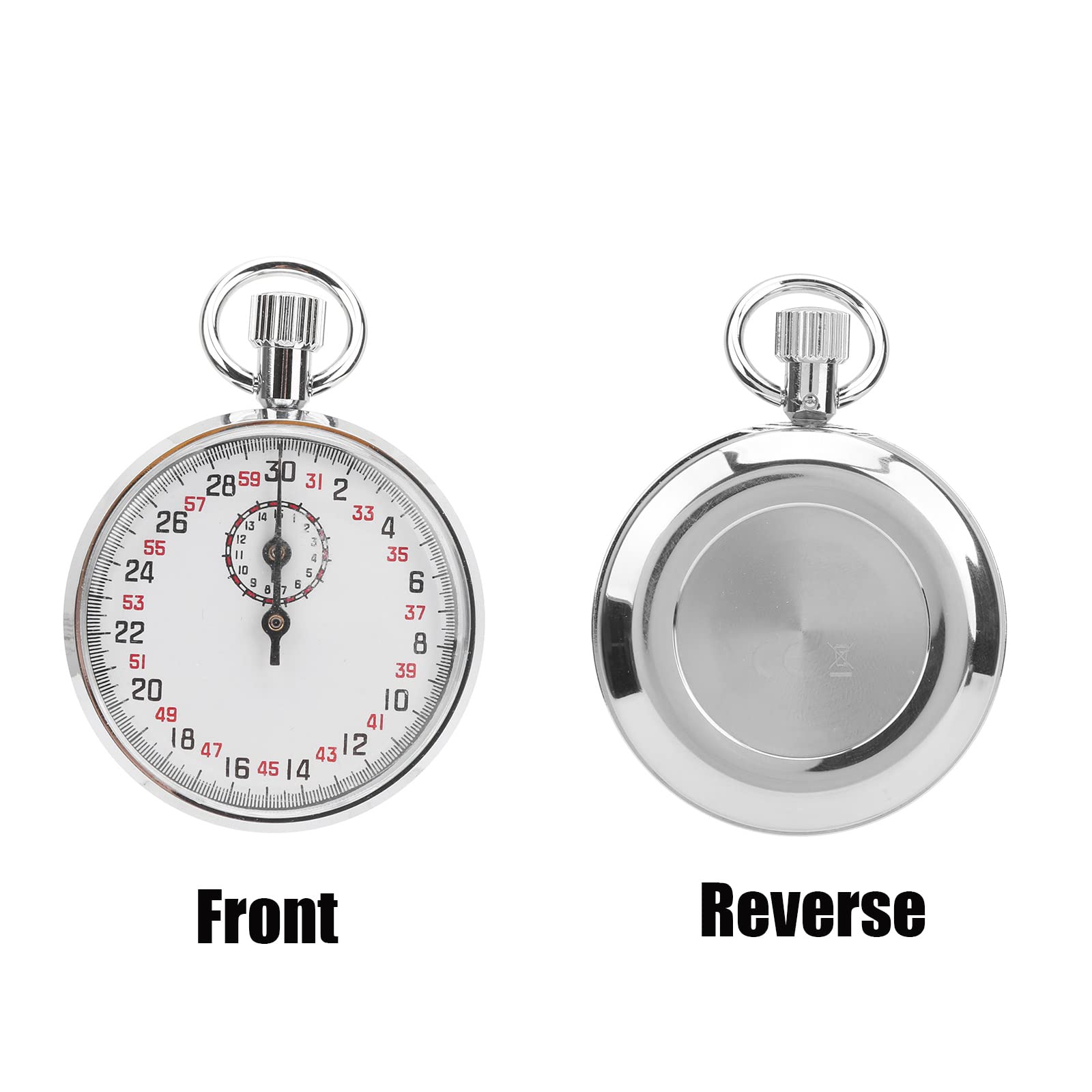 Professional Stainless Steel Mechanical Stopwatch - Sports Chronograph Running Timer with Storage Box | Accurate Handheld Stopwatch for Track & Field, Swimming, Coaching & Sports Refereeing