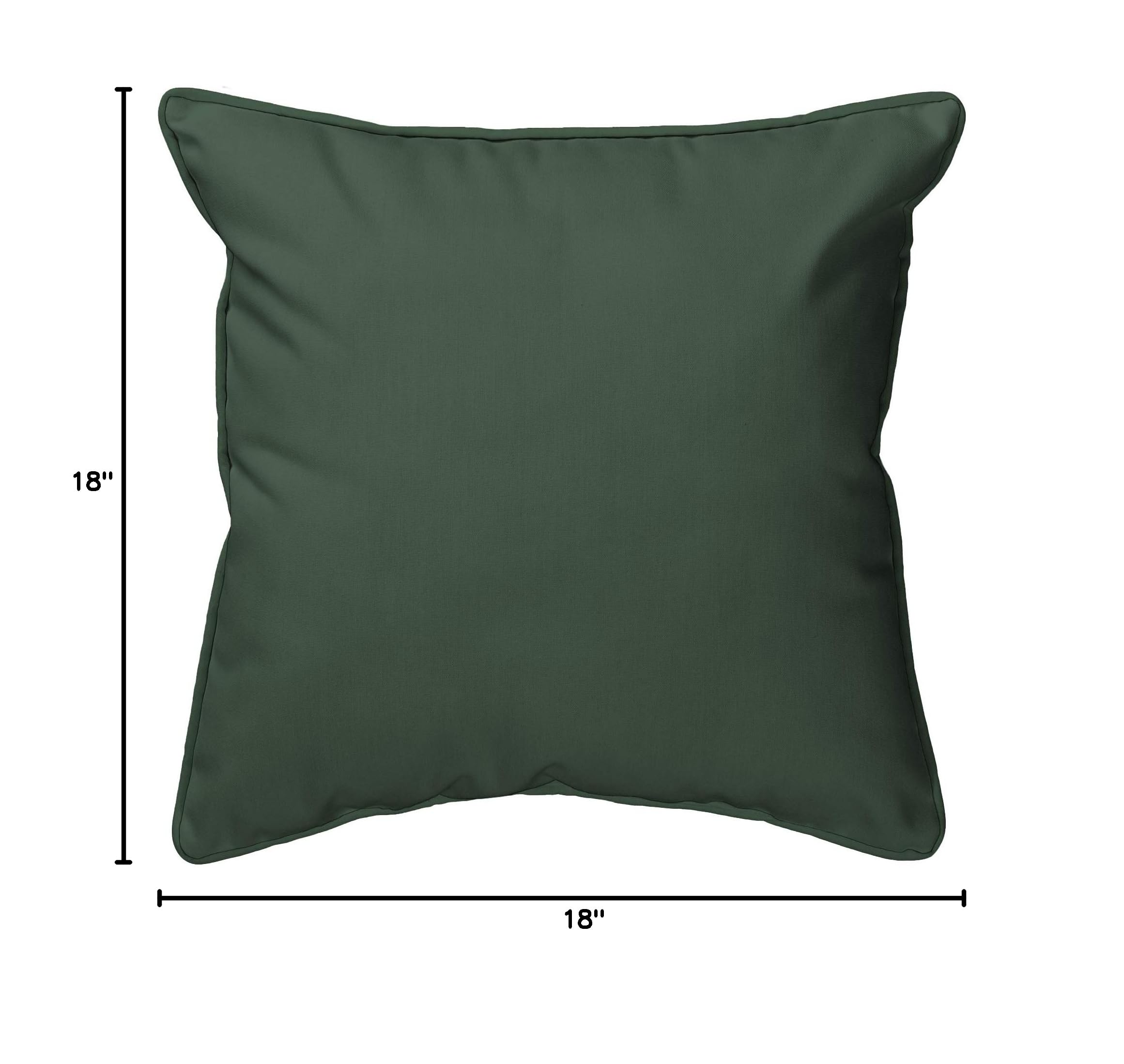 Betsy Drake Snowman Pillow - 18x18 Inch Christmas Decorative Throw Pillow for Couch, Bed, and Holiday Home Decor