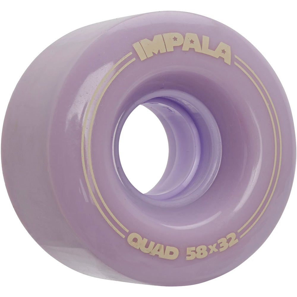 Impala 58mm Quad Roller Skate Wheels - 4 Pack for Indoor & Outdoor Skating, Derby, and Rink Use