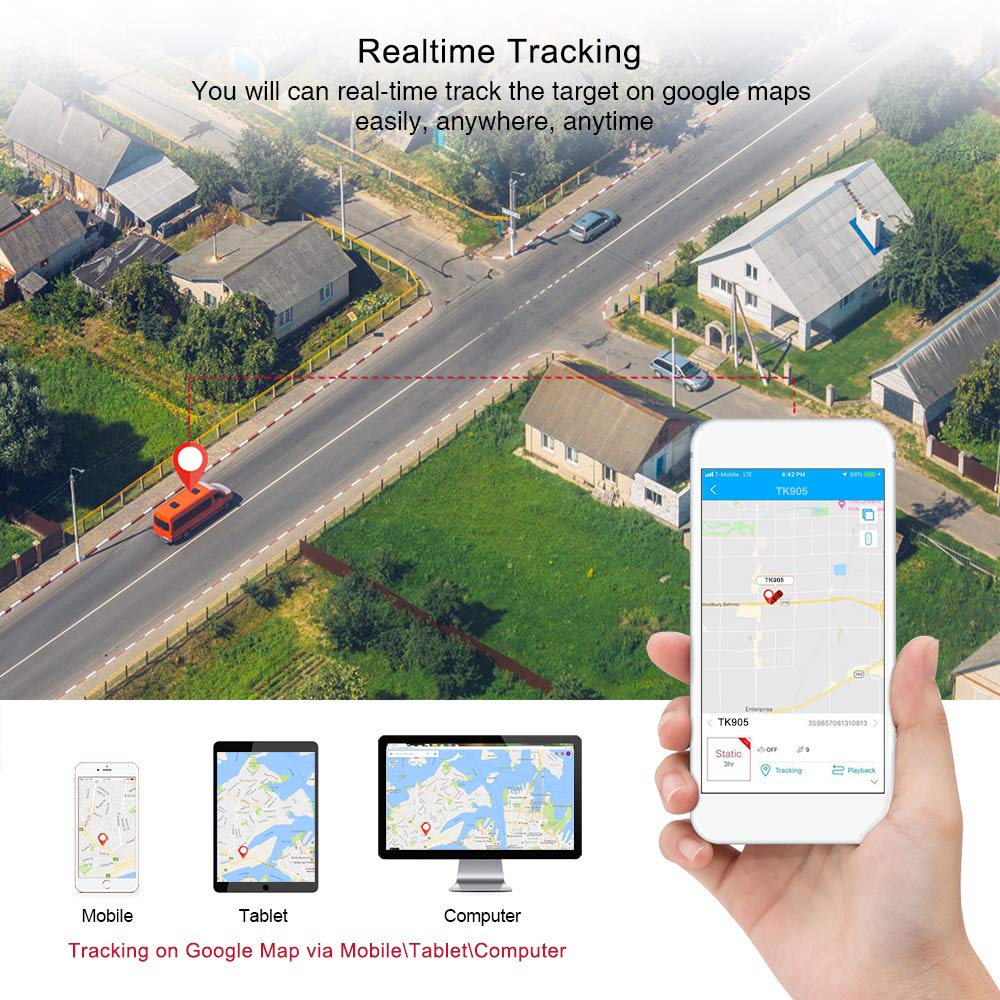 4G TK905 Magnetic GPS Tracker for Vehicles - Real Time Car & Motorcycle Tracker with Strong Magnet for Trucks, Bikes & Fleet Management | Perfect for Anti-Theft, Teen Driver Monitoring & Asset Tracking