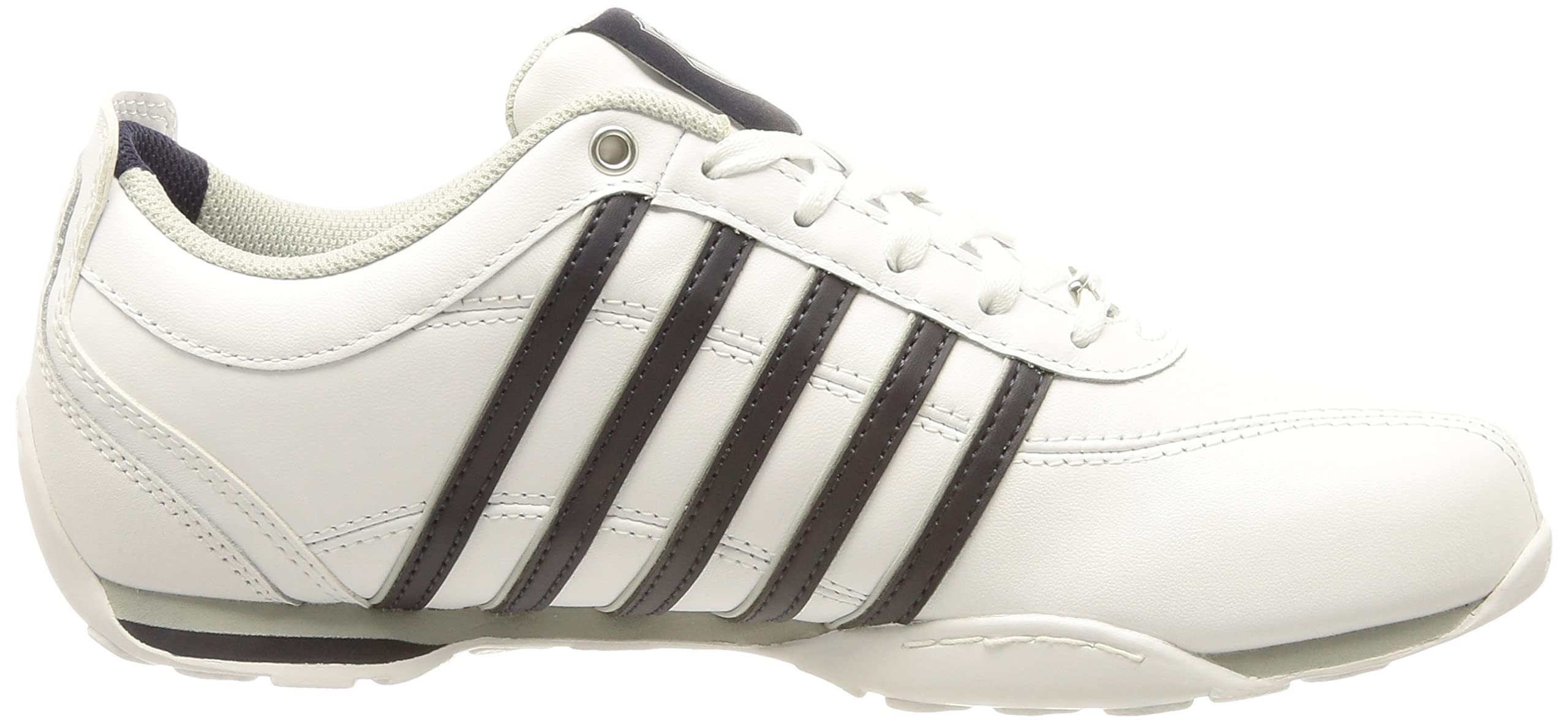 K-Swiss Men's Classic White Low-Top Sneakers Size 14 - Comfortable Casual Shoes for Walking, Gym & Everyday Wear