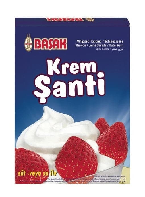 Premium Whipped Cream Powder - Krem Santi Vanilla Flavor 75g | Instant Dessert Topping for Cakes, Coffee & Hot Chocolate