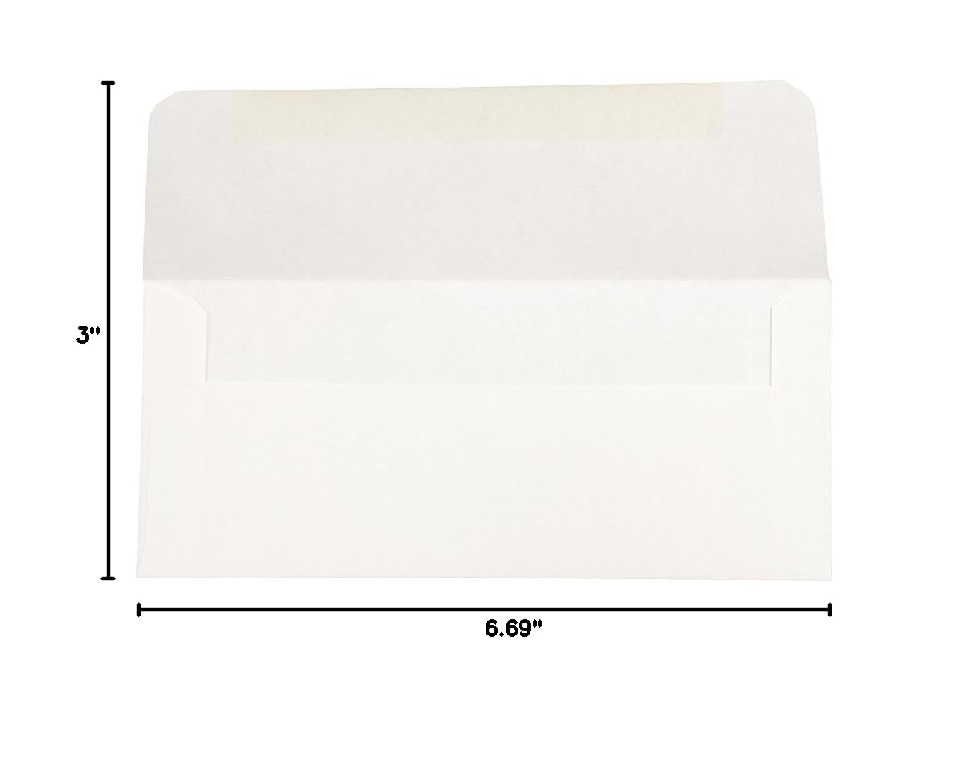 JAM PAPER 3 x 6 11/16 Business Money Envelopes - White - Pack of 1000 - Perfect for Cash Payments, Invoices, and Office Mailings
