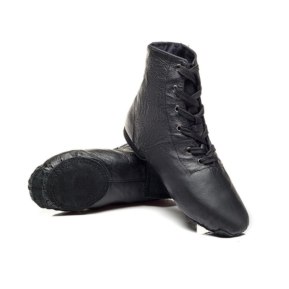 MSMAX Women's Jazz Dance Sneakers - Lace Up Gymnastic Shoes for Ballet, Jazz & Dance Classes - Comfortable Ankle Boots for Women & Men - Perfect for Dance Practice, Performances & Gym Workouts
