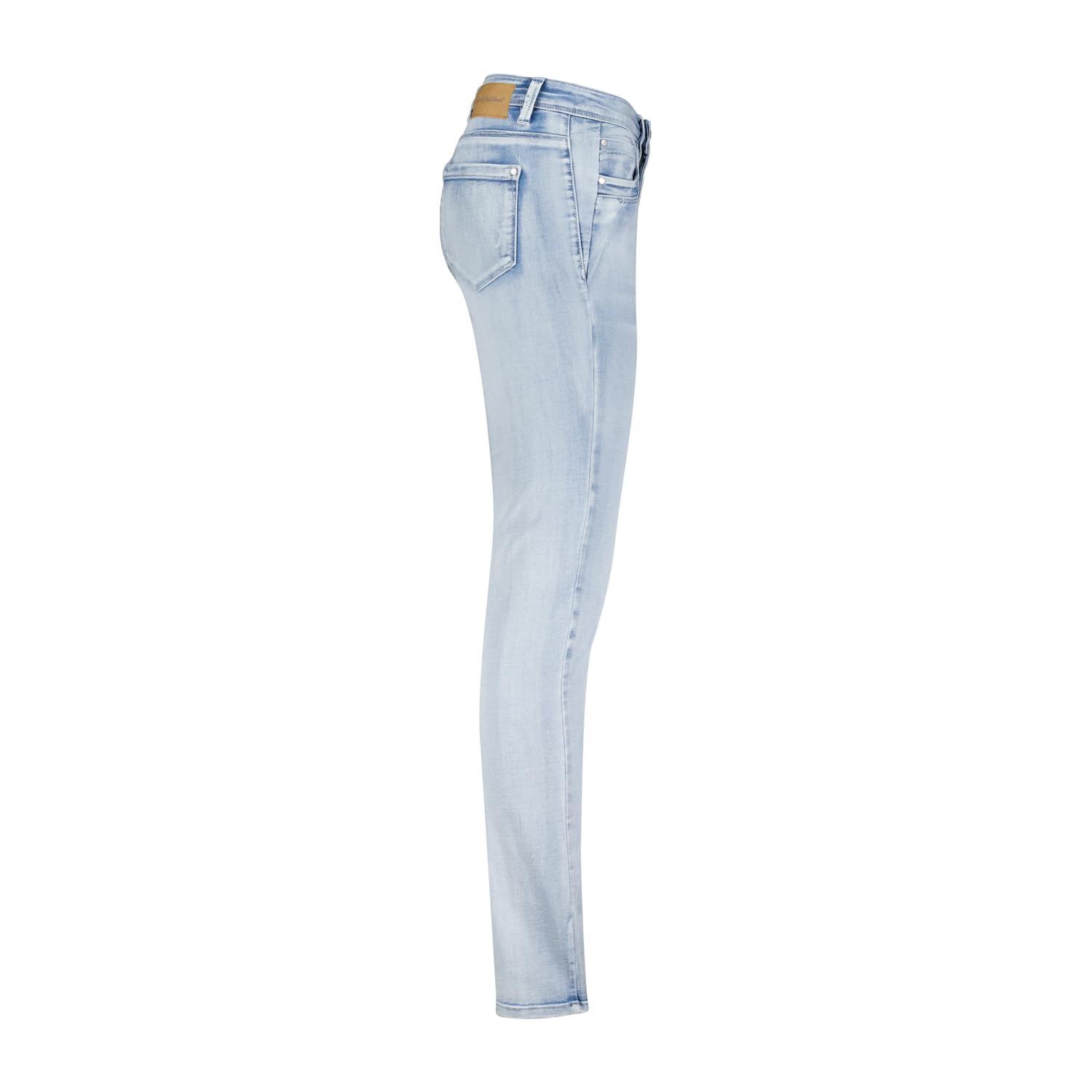 Sustainable Bleach Wash Red Button Jimmy Jeans for Men - Eco-Friendly Denim Pants for Casual Wear & Street Style
