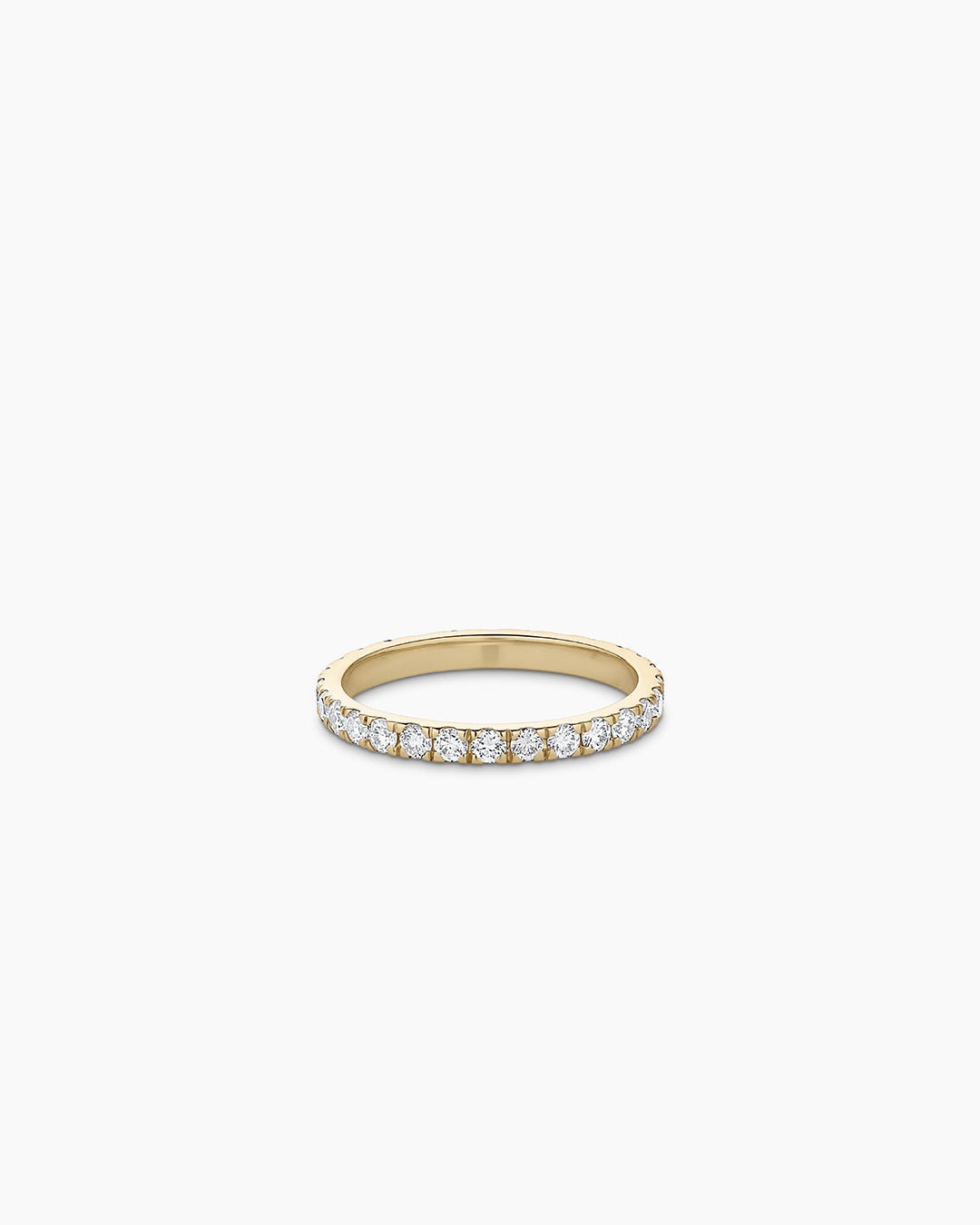 Lab Grown Diamond Eternity Ring 2mm - Dainty Stackable Wedding Band for Women, Perfect for Anniversary, Engagement & Everyday Elegance