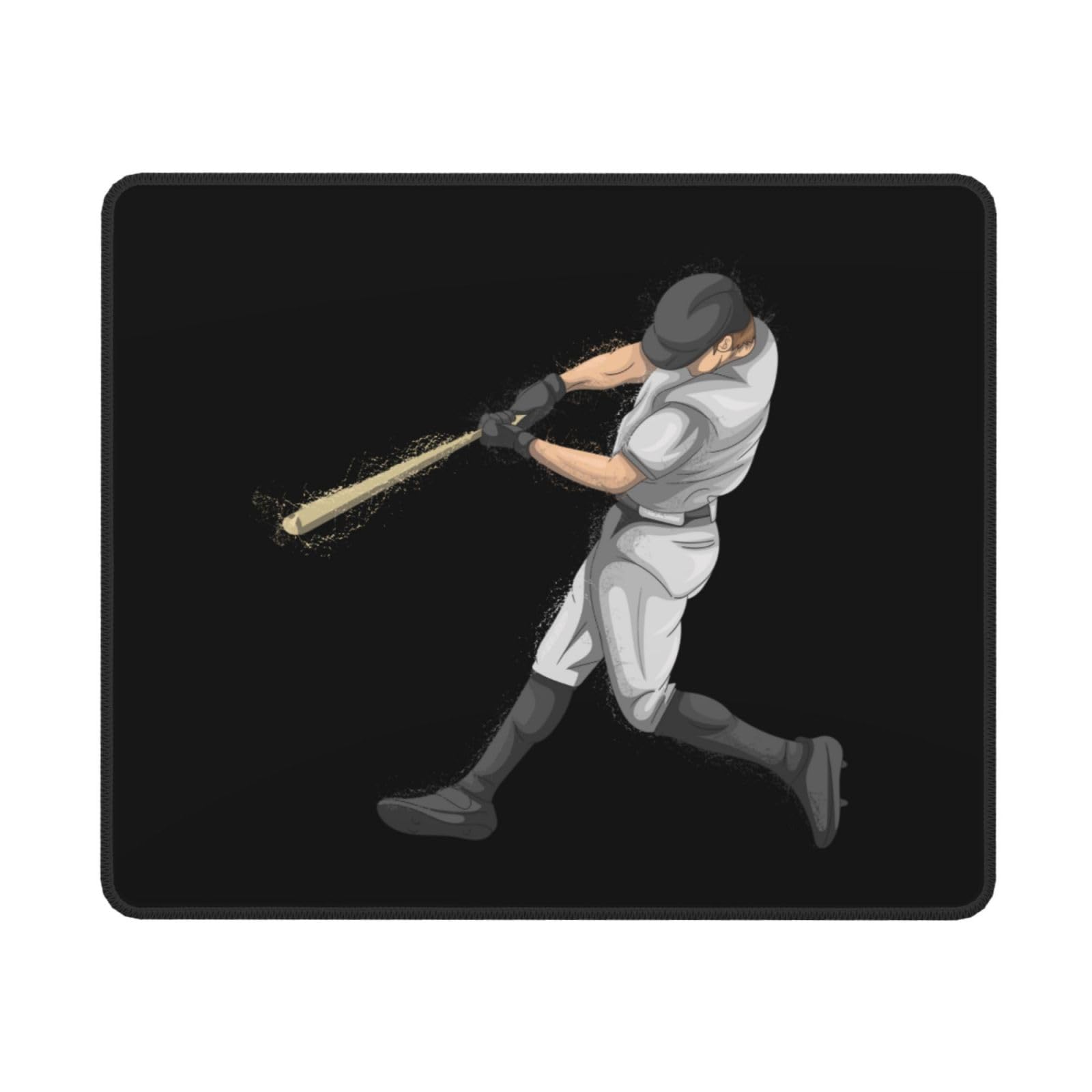 SIYTUAU Cool Baseball Player Mouse Pad - Waterproof, Non-Slip Rubber Gaming Mousepad (10x12 inches) for Laptop, Office & PC - Perfect for Gamers, Baseball Fans & Workspaces