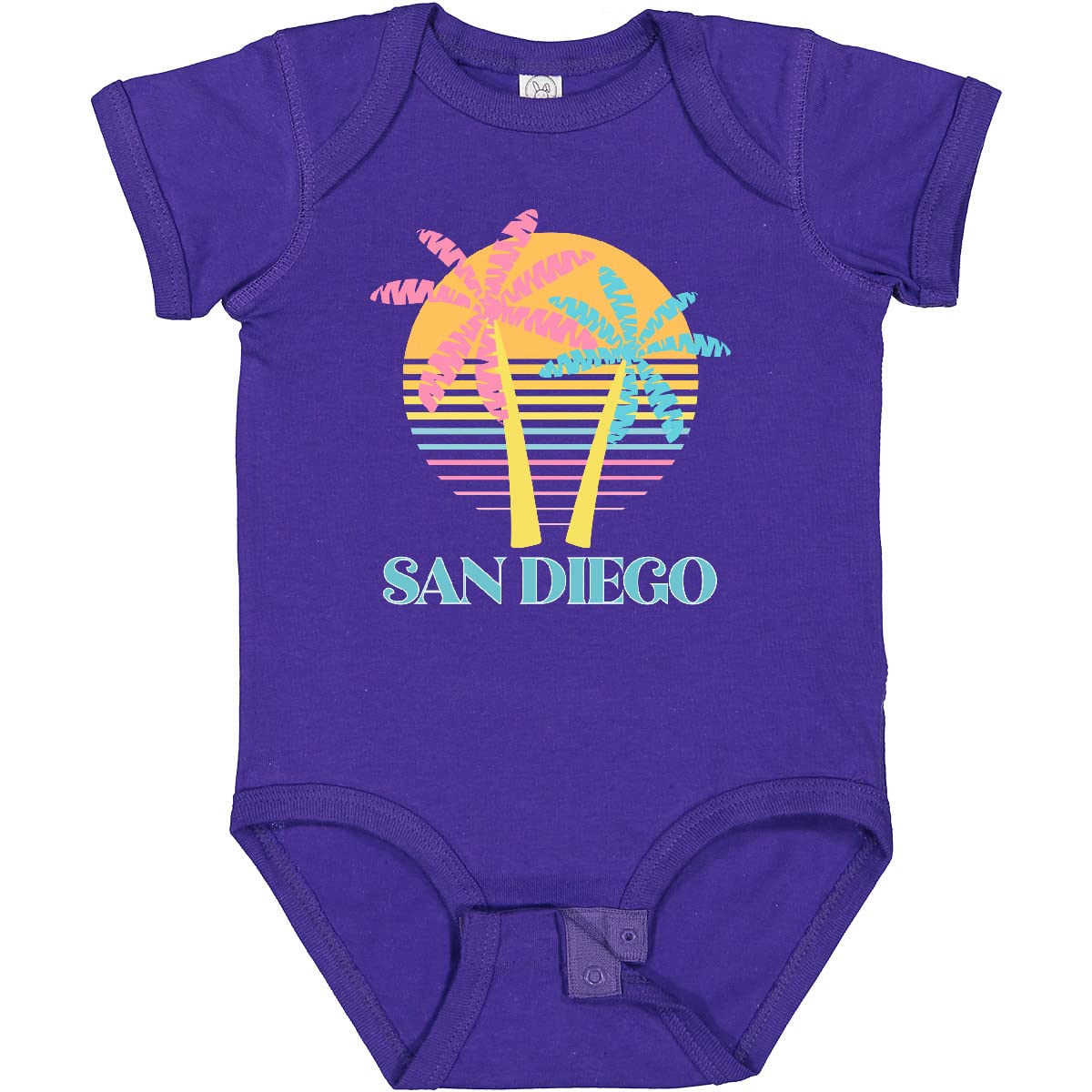 Inktastic San Diego California Beach Vacation Baby Bodysuit - Cute Summer Outfit for Infants, Beach Trip Essentials, Newborn Photo Shoot Outfit, Perfect Gift for California Lovers