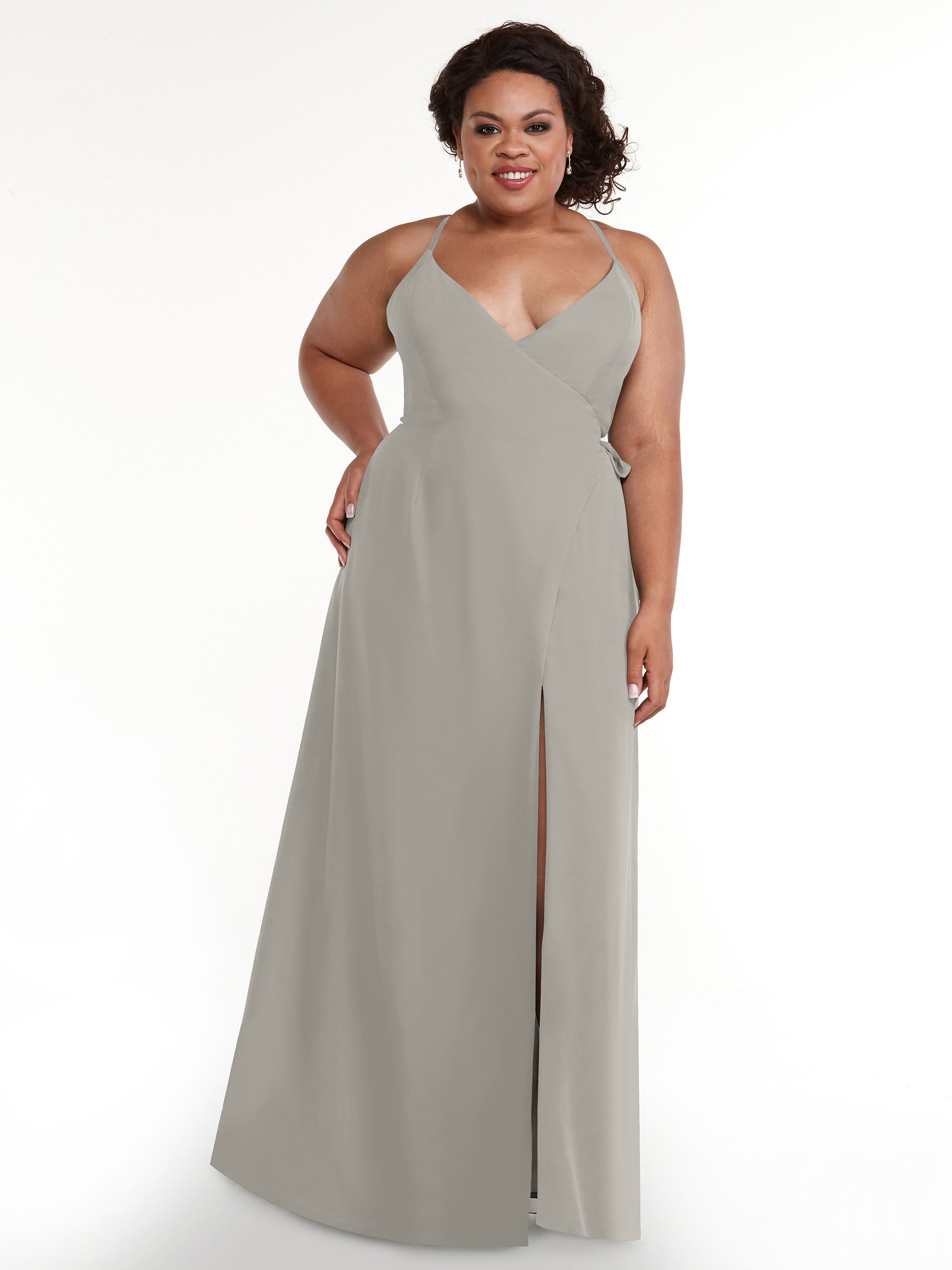 Elegant 80171 Sheath Chiffon Bridesmaid Dress with Adjustable Self-Tie Sash - Perfect for Weddings, Formal Events & Special Occasions