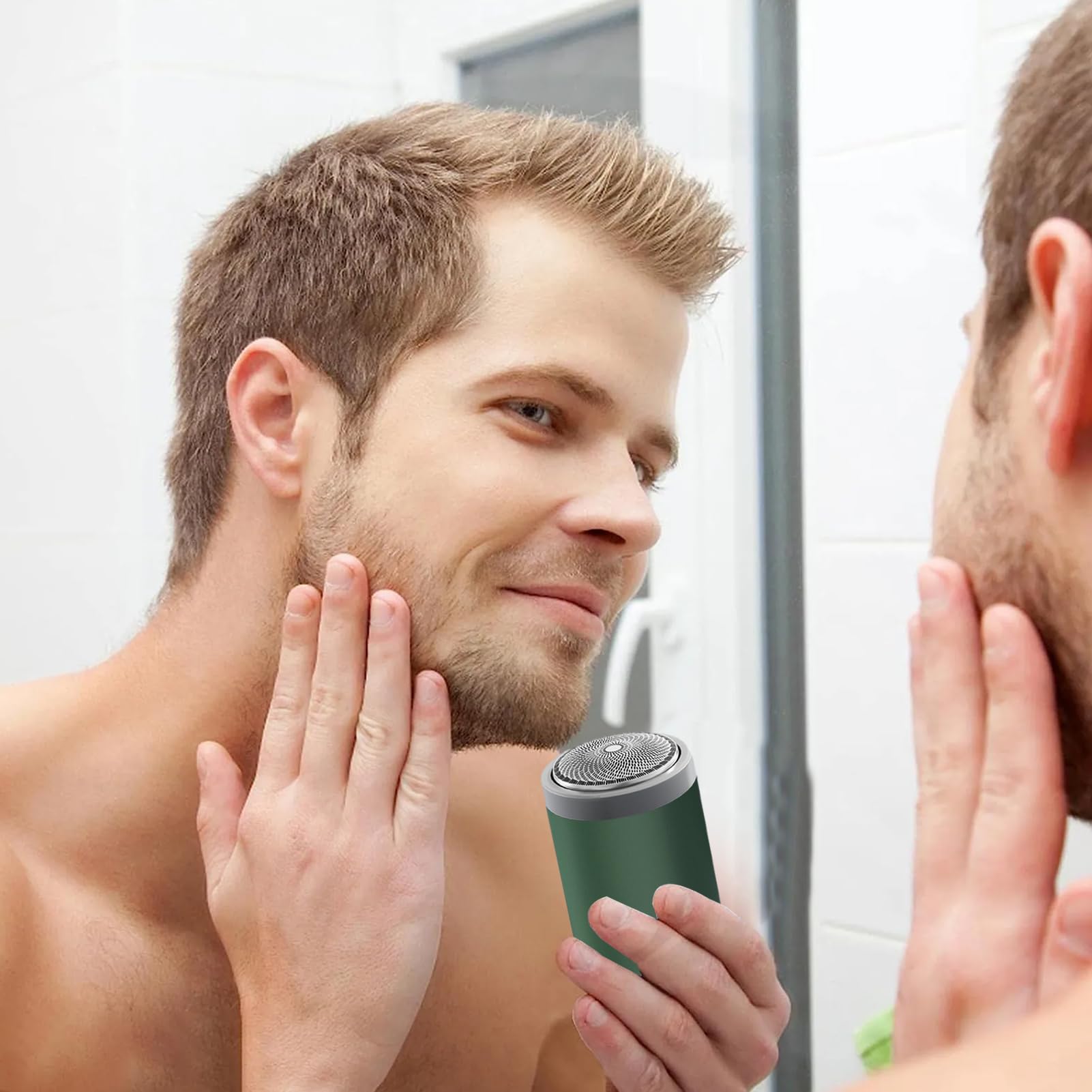 Portable Electric Shaver for Men - Smooth & Gentle Shaving, Compact & Lightweight Design - Perfect for Travel, Office & Home Use - Quick & Convenient Daily Grooming Essential
