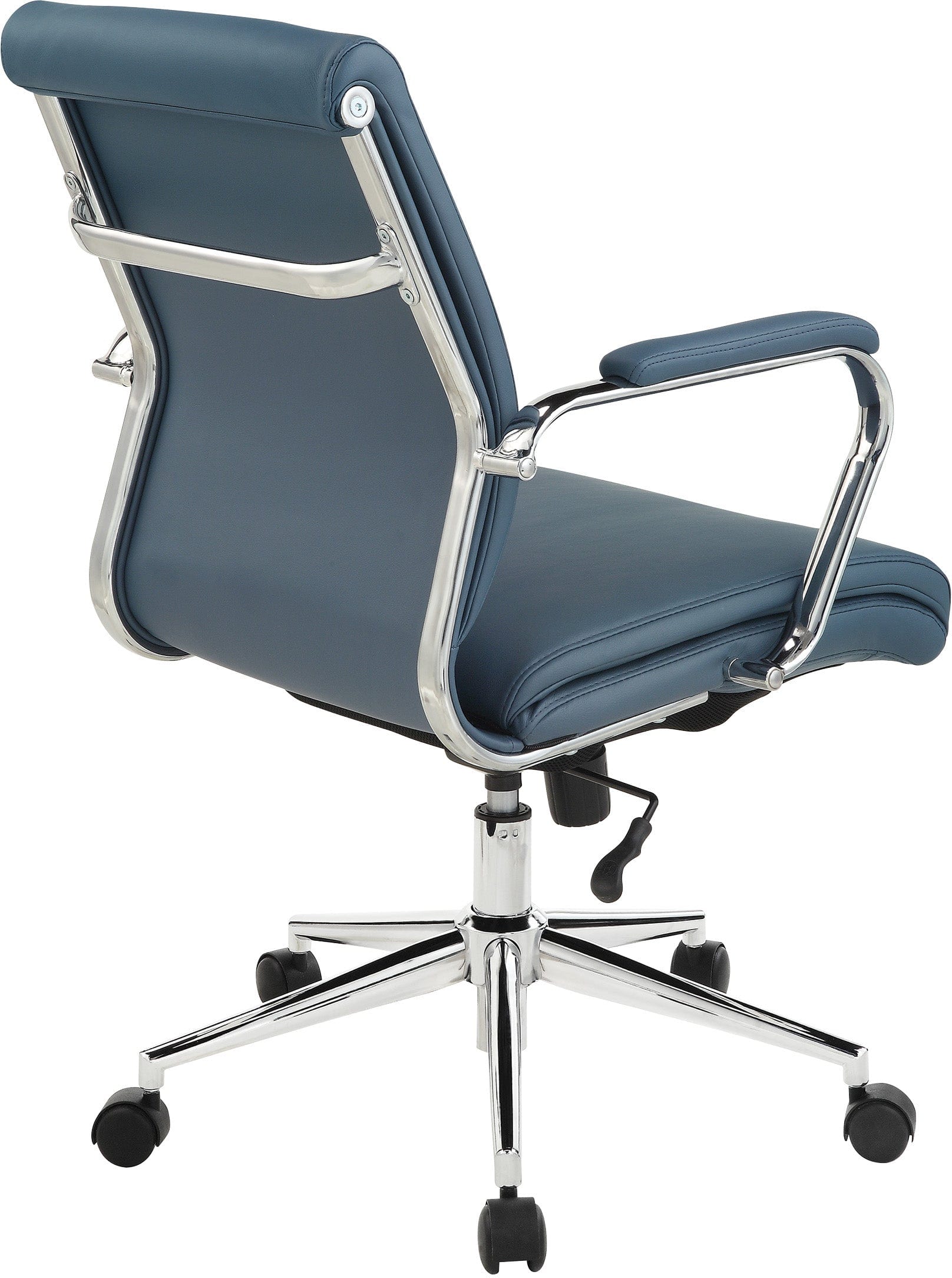Office Star Mid Back Antimicrobial Vinyl Chair [920351C] - Ergonomic Office Chair for Home & Business Use, Comfortable Desk Chair for Long Hours of Work