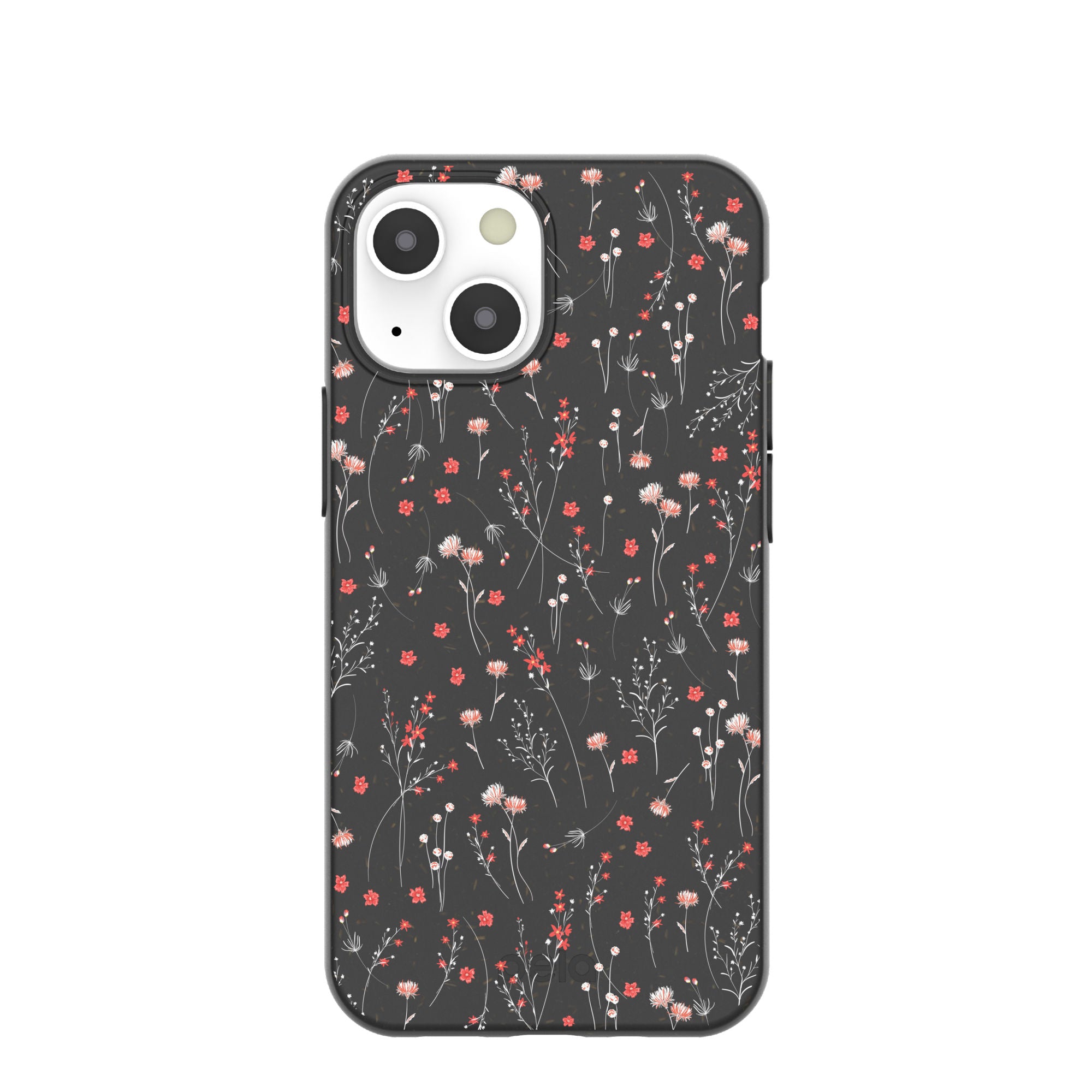 Black Night Garden iPhone 13 Mini Case - Slim Protective Cover with Floral Design for iPhone 13 Mini - Perfect for Everyday Use, Travel & Outdoor Activities