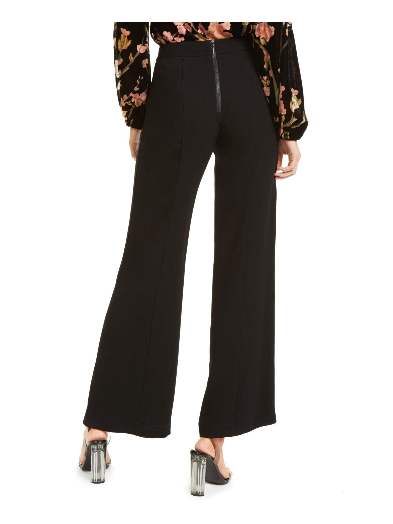Nanette Lepore Women's Black Wide Leg Evening Pants Size 4 - Elegant Formal Wear for Dinner Parties & Special Occasions