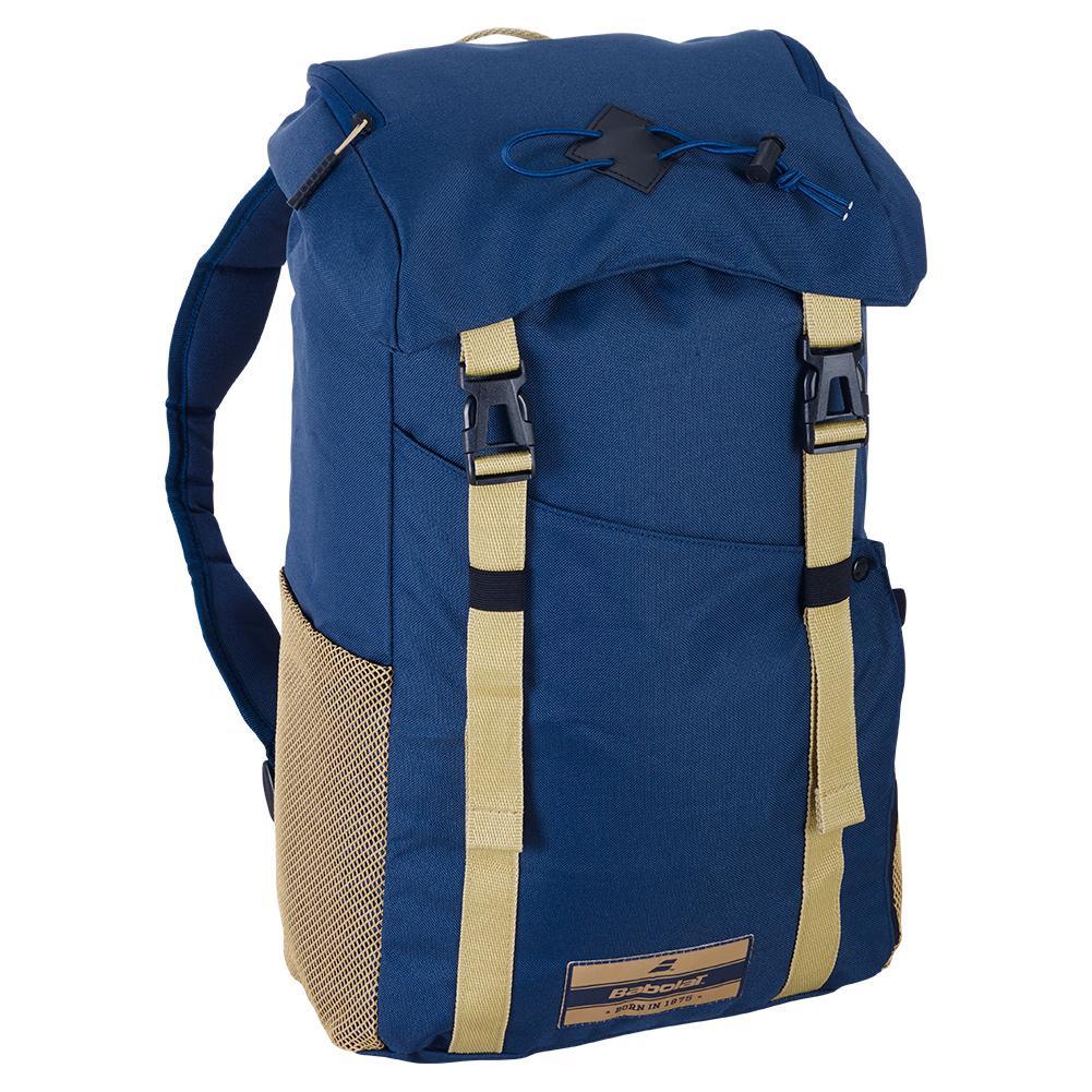 Premium Classic Tennis Backpack for Men & Women - Durable Dark Blue Sports Bag with Ventilated Shoe Compartment | Perfect for Tennis, Gym, Travel & School Backpack Organization