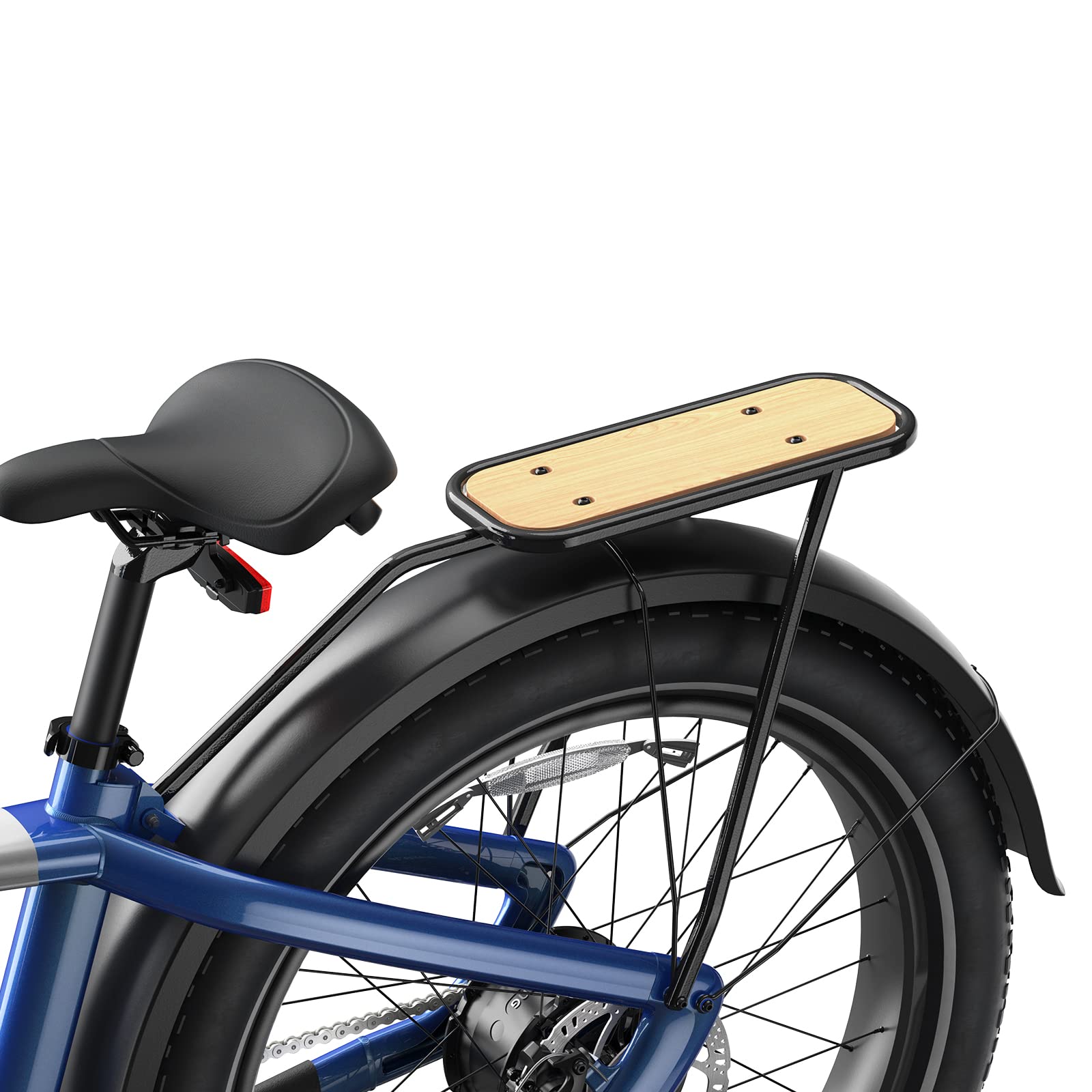 OKAI Ranger EB50 Electric Bike Rear Cargo Rack - Heavy Duty Aluminum Alloy Bicycle Luggage Carrier - Perfect for Commuting, Grocery Shopping & Outdoor Adventures