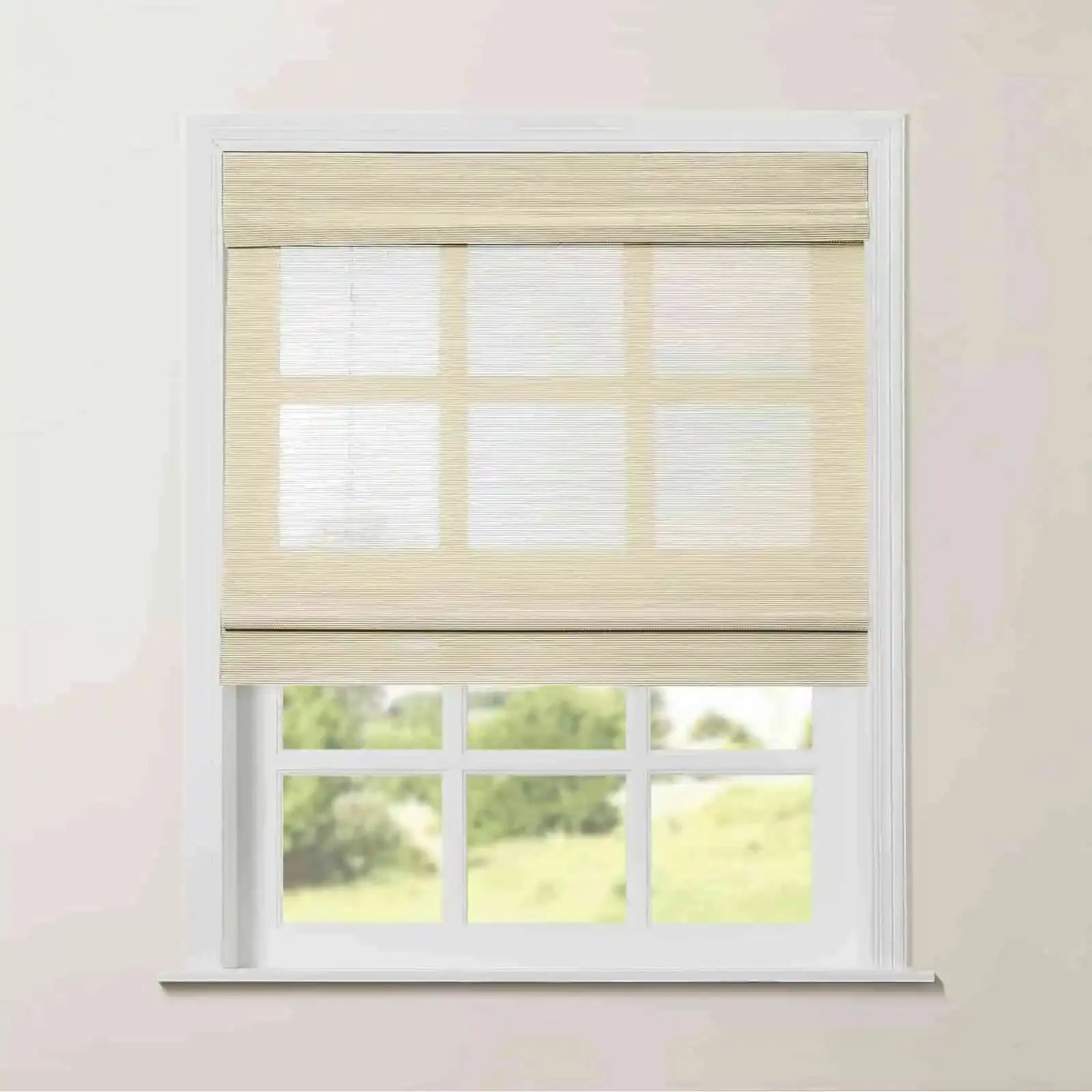 Rae Natural Pure Bamboo Woven Shades Series Z - Eco-Friendly Window Blinds for Home & Office Privacy and Sun Protection