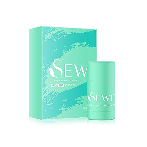 1 PC Deep Cleansing Green Tea Mud Mask Stick - Oil Control, Purifying & Soothing Face Wash Off Mask for Acne-Prone & Oily Skin | Easy to Apply, Moisturizing Cleansing Stick for Spa-Like Skincare at Home