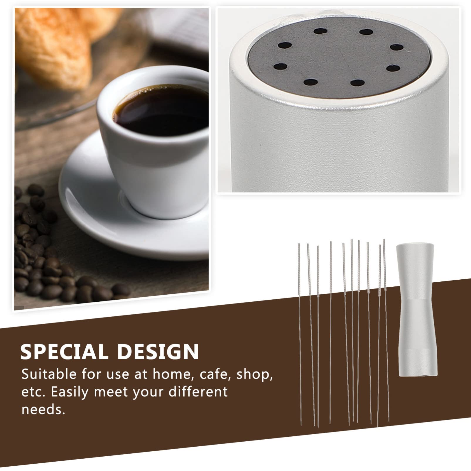 Professional Coffee Stirrer Needle - Barista Espresso Powder Distributor & Whisk Tool for Perfect Coffee Grounds - Ideal for Home Brewing, Cafes & Espresso Machines